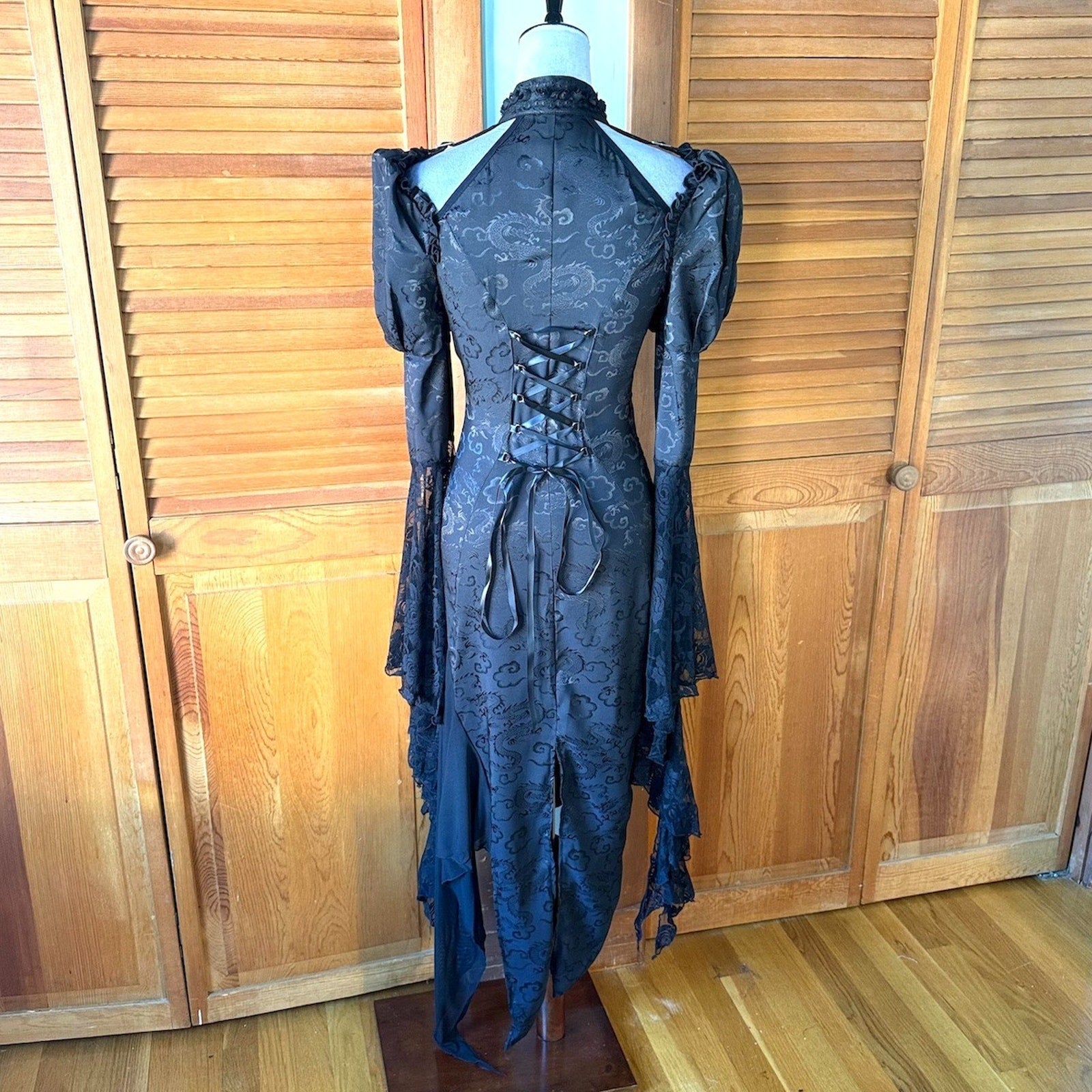 Devil Fashion Gothic Victorian Vkei Witchcore Dragon Mistress Pixie Hem Dress