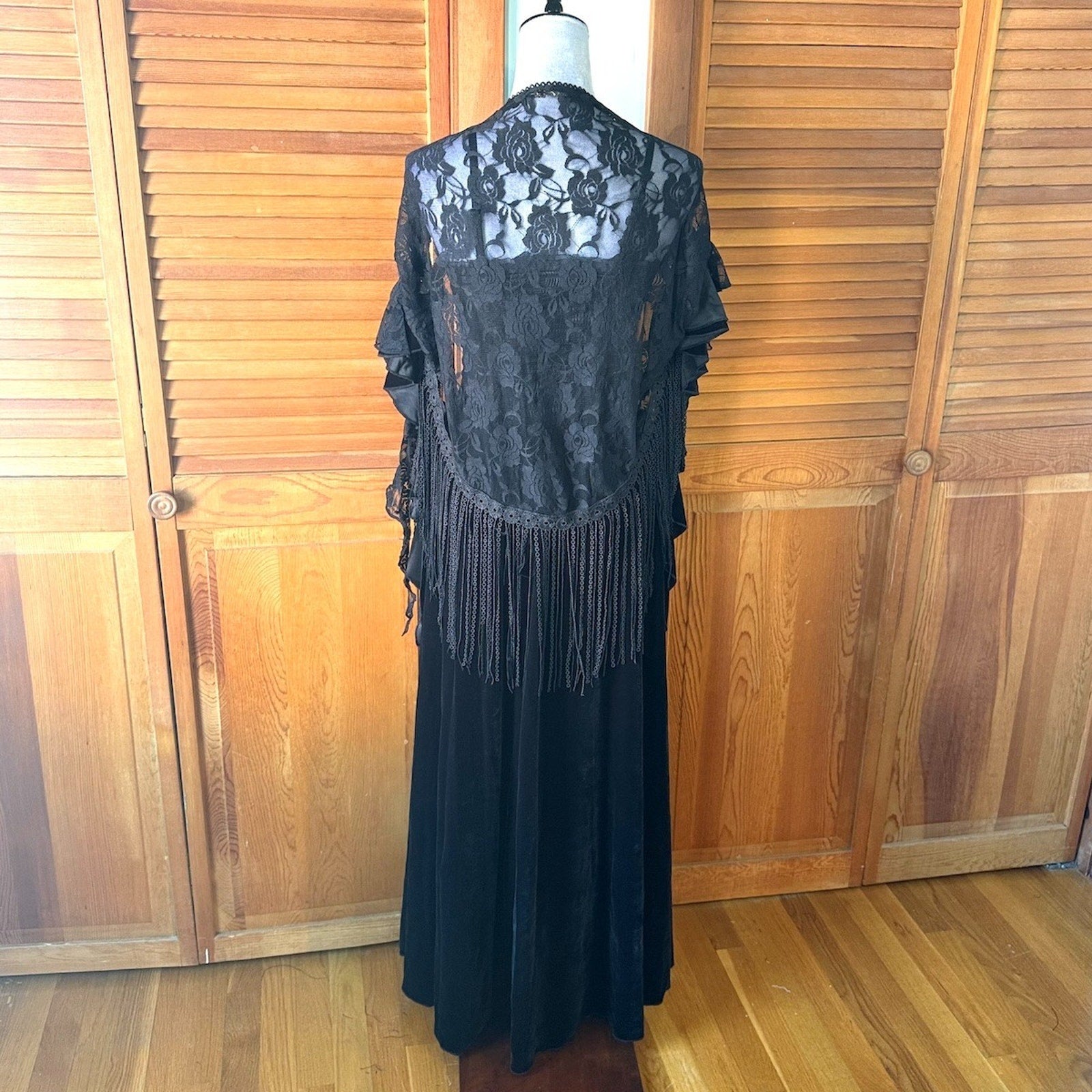 Devil Fashion Gothic Victorian Vampire In the Cover of the Night Black Dress