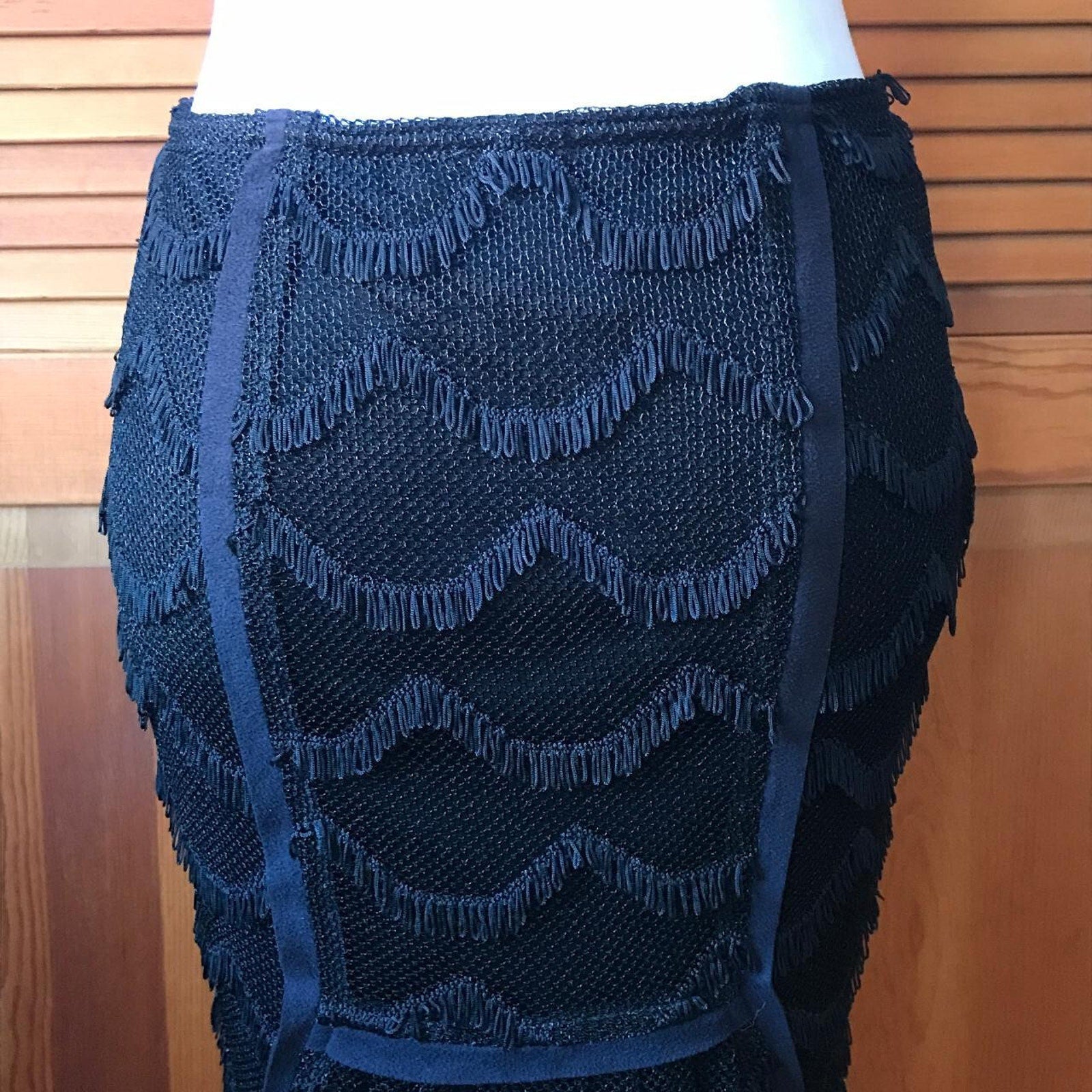 Lip Service Vintage On The Fringe Gothic Victorian Tassel Fishtail Skirt S
