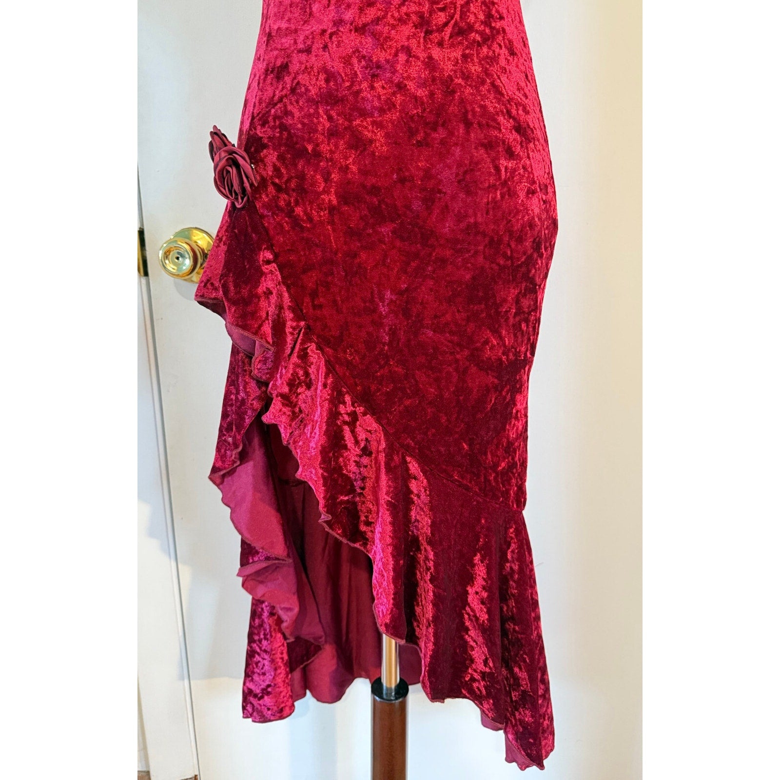 Gothic Victorian Vampire Bites & Roses Blood Red Velvet Dress
