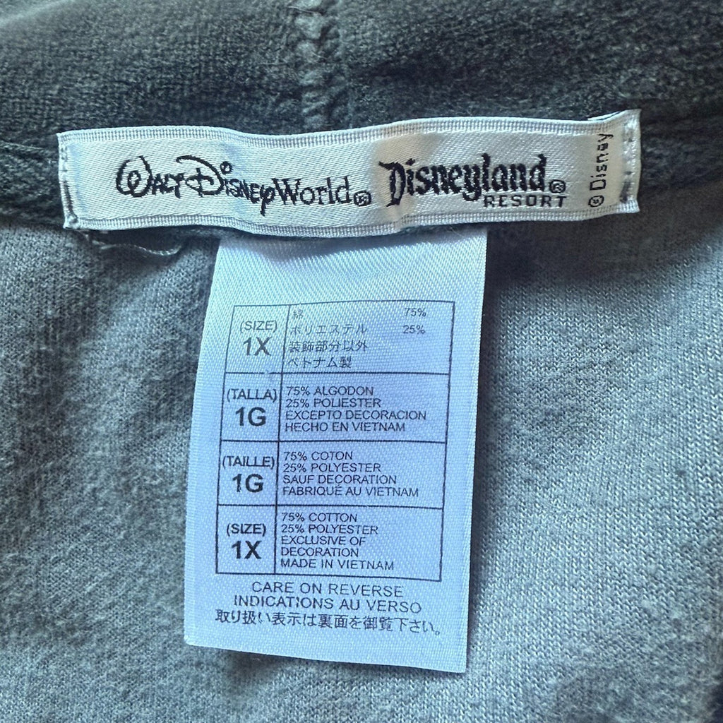 Disney Punk Goth Lolita The Evil Mouse Gray Black Hoodie Jacket 1X