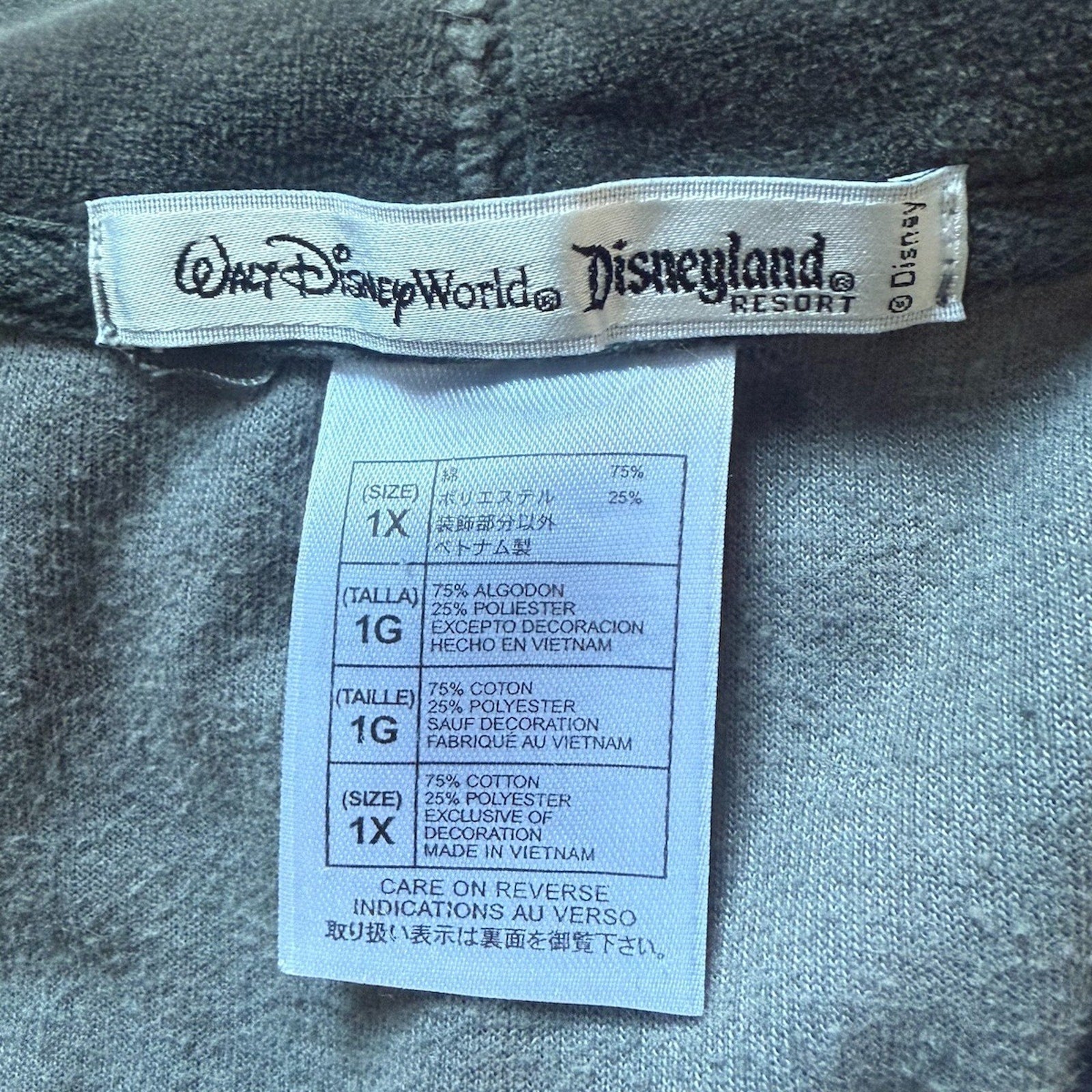 Disney Punk Goth Lolita The Evil Mouse Gray Black Hoodie Jacket 1X