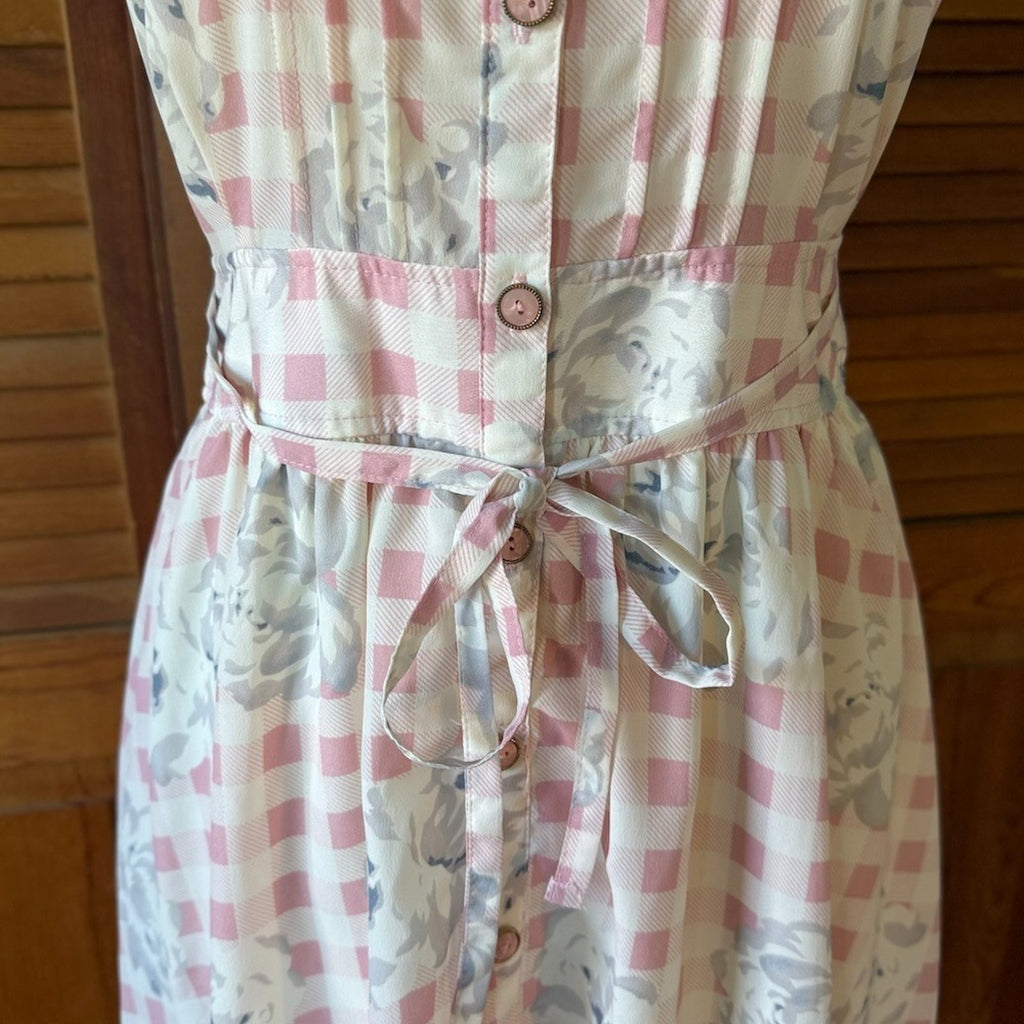 Liz Lisa J-fashion Gyaru Coquette Cottage Pink White Gray Rose Summer Dress S-M