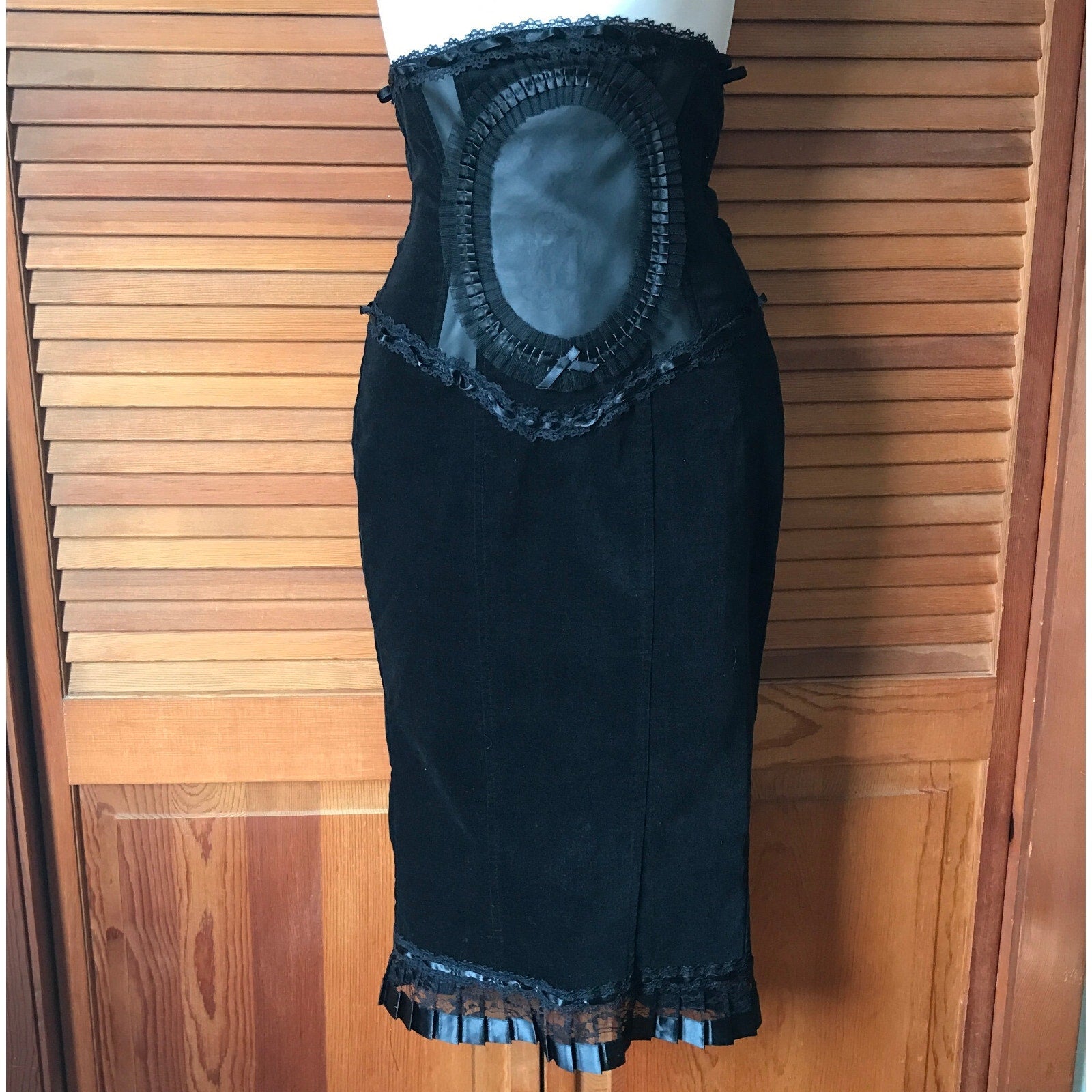 Vintage Lip Service Lost Velvet Empire Gothic Victorian Steampunk Skirt XS