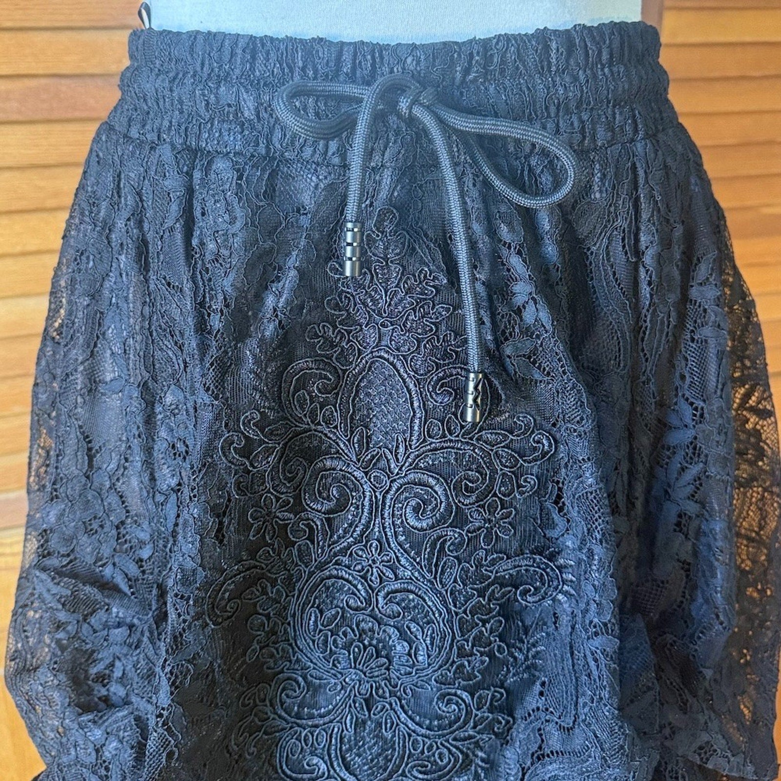 Dark in Love Gothic Victorian Vampire Vkei Black Lace & Ruffle Skirt XS-XL