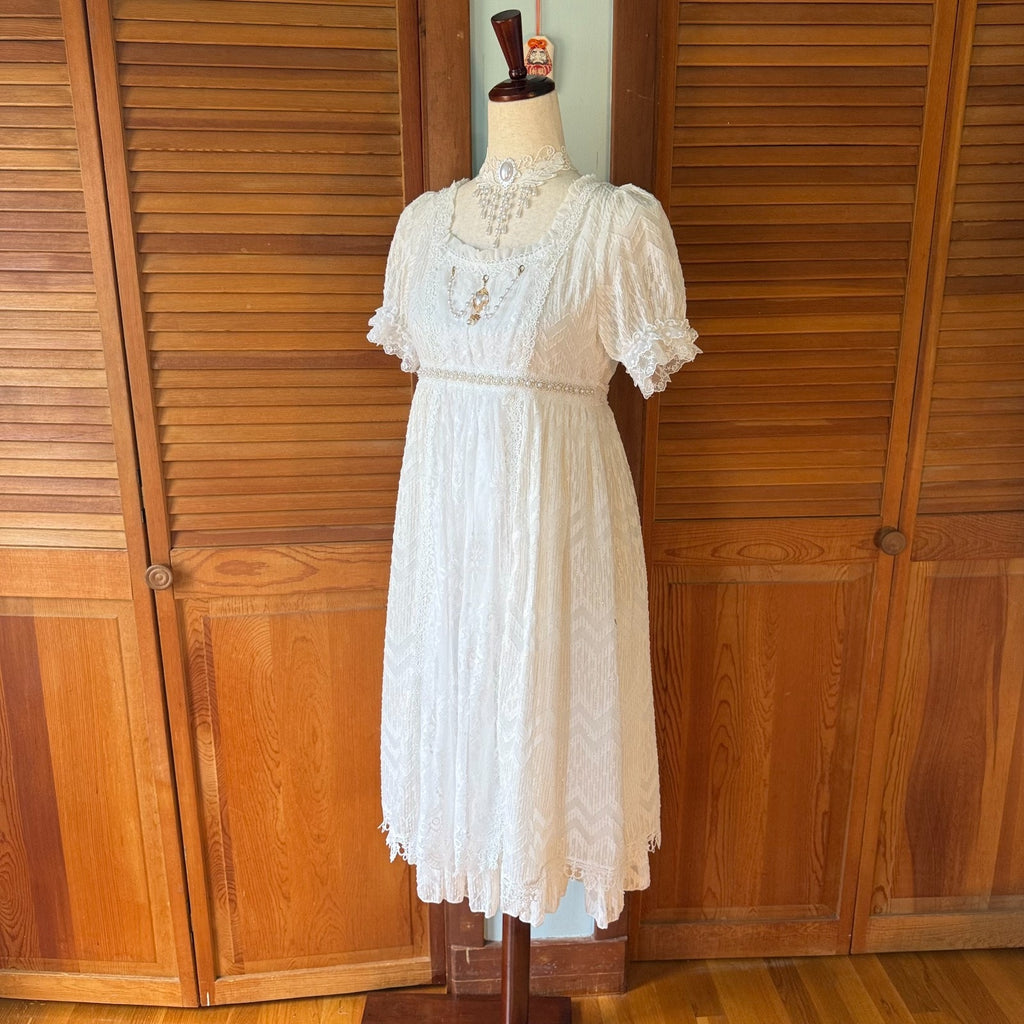 J-fashion Himekaji Kawaii Dollcore Lolita EGL White Lace Princess Dress S-M