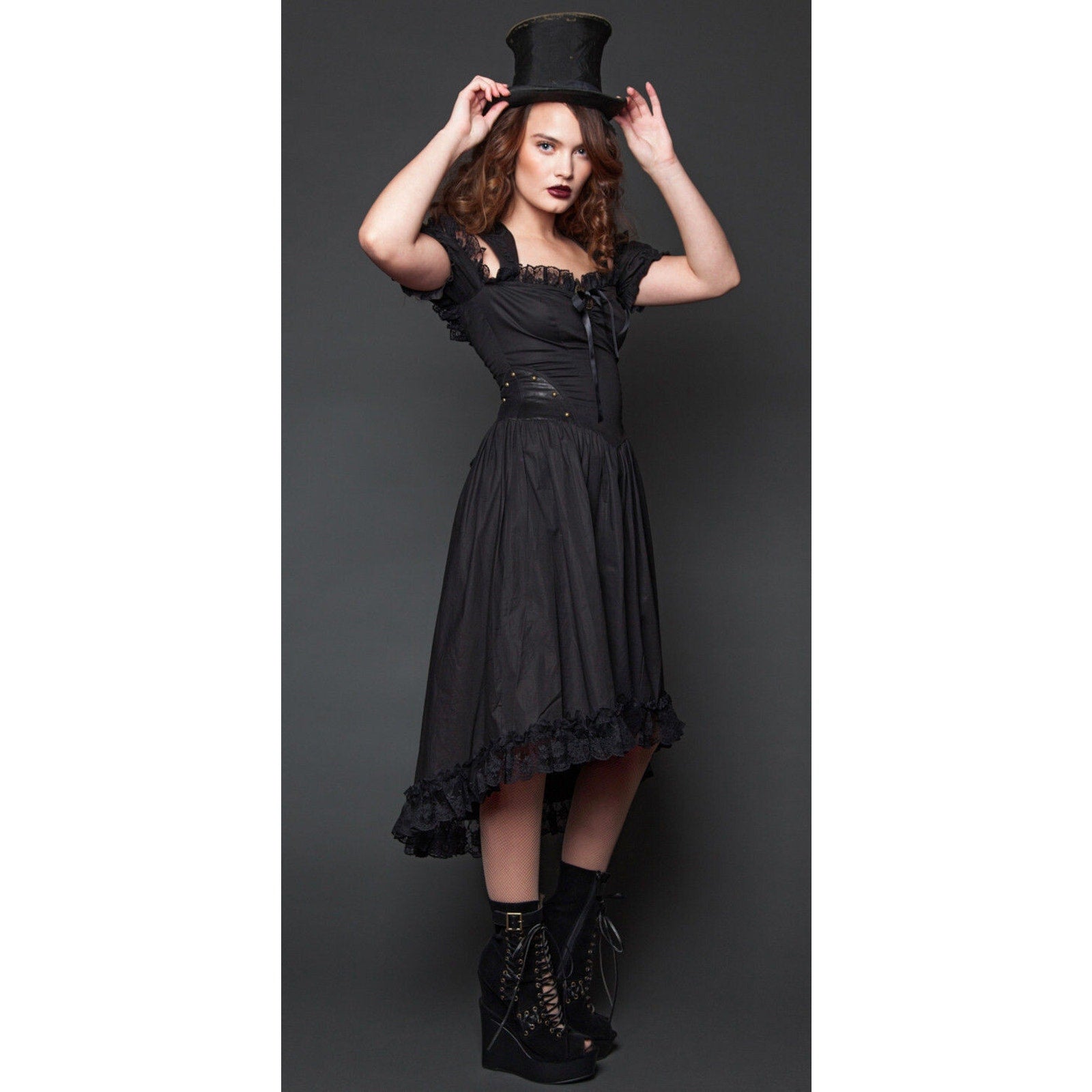 Vintage Lip Service Winchester Steampunk Victorian Gothic Lolita Fairy Dress XS