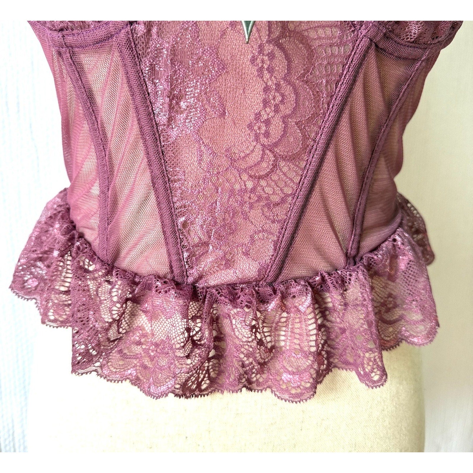 Dolls Kill Widow Vampire Princess Gothic Victorian Whimsigoth Bustier Bow Top