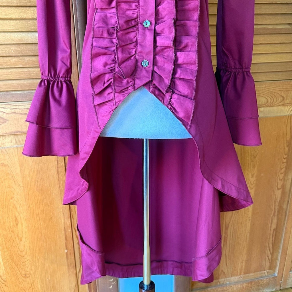 ACDC Rag Gothic Lolita EGL Victorian Vampire Aristocrat Wine Jacket Shirt OS