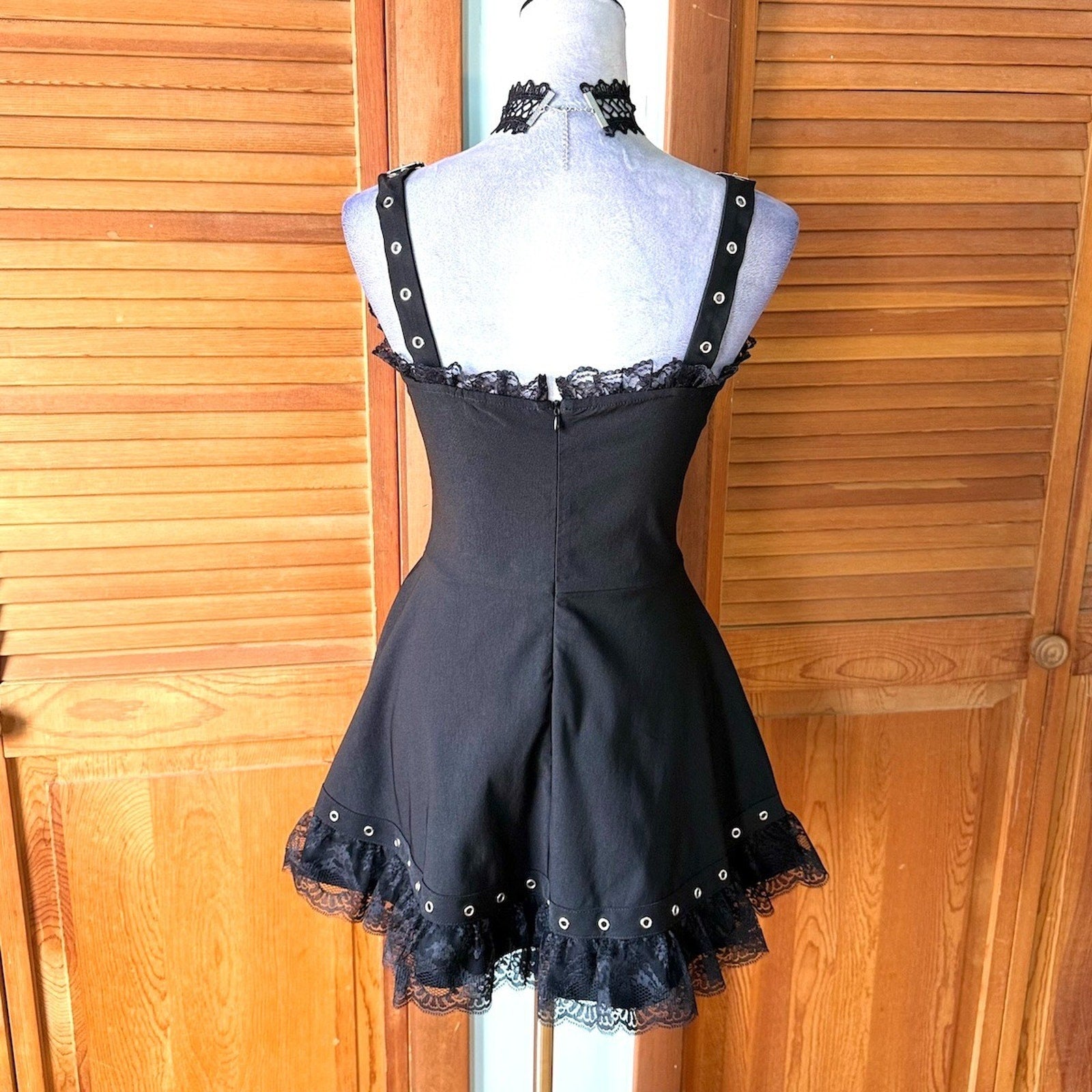 Dolls Kill Goth Punk Steampunk Witchcore Tattoo Unholy Souls Fit & Flare Dress S