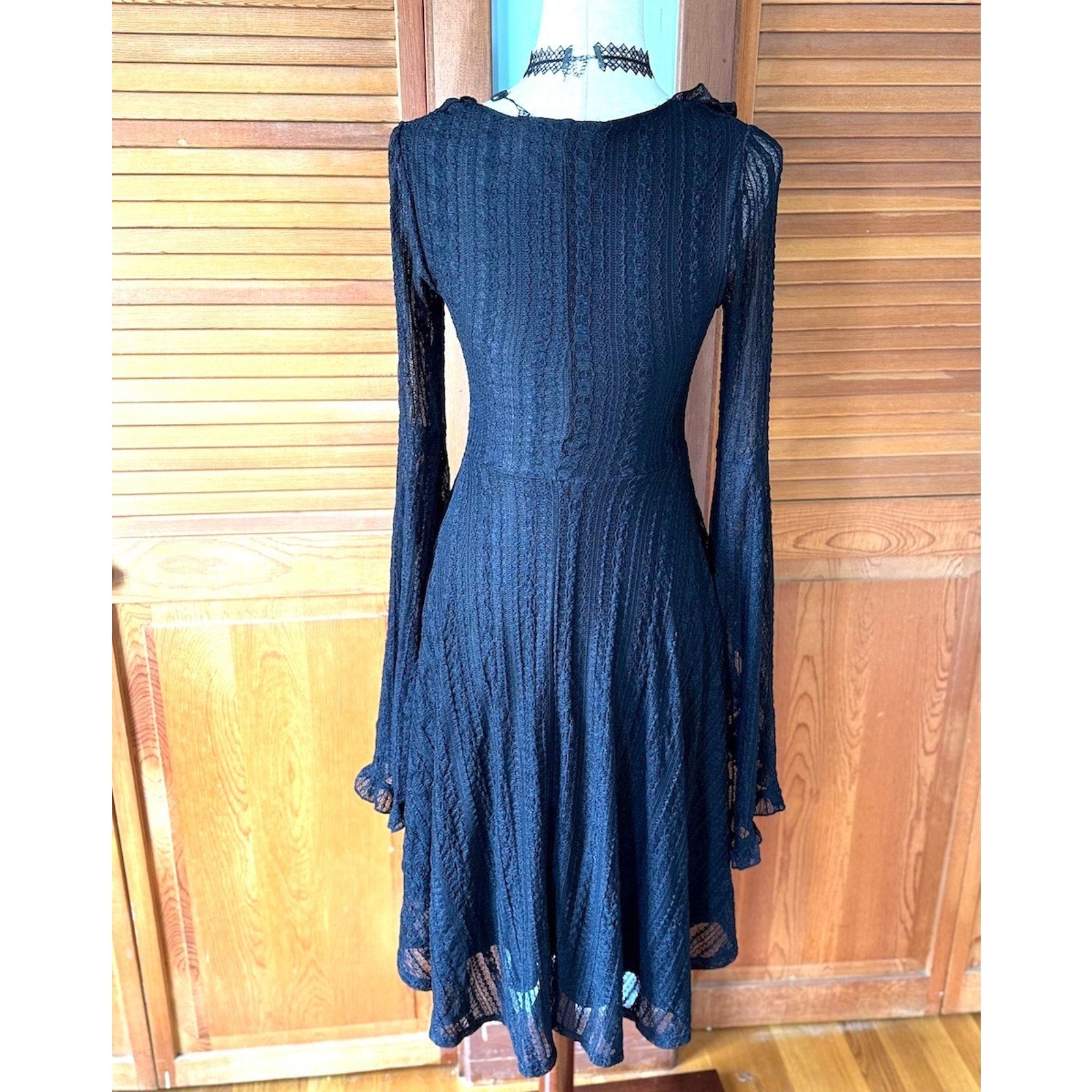 Killstar Gothic Lolita Punk Witch Halloween Black Lace Gabriela Maiden Dress XS