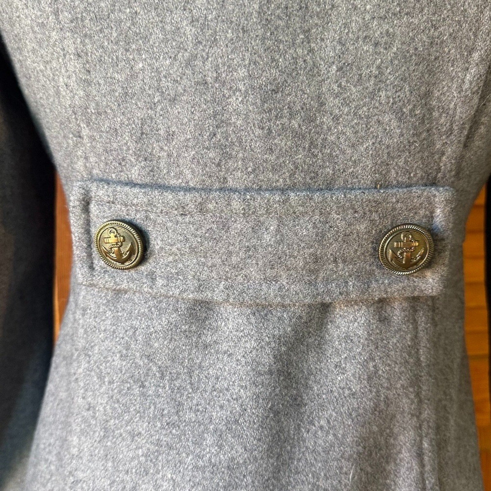 Tulle J-fashion Dollcore Gyaru Himekaji Gray Wool Blend Pea Coat Jacket XS-S