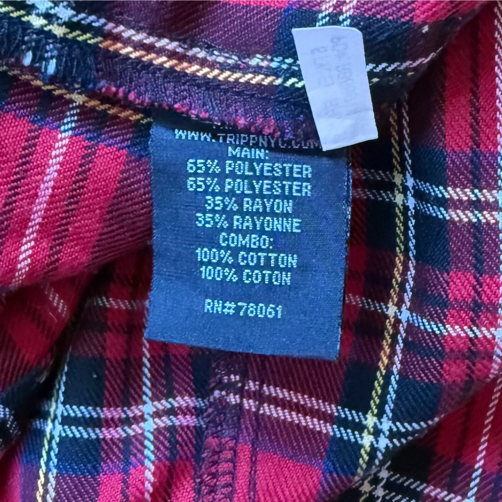 Vintage Tripp NYC Punk Goth Y2K Red Plaid Bondage Transformer Pants Shorts M