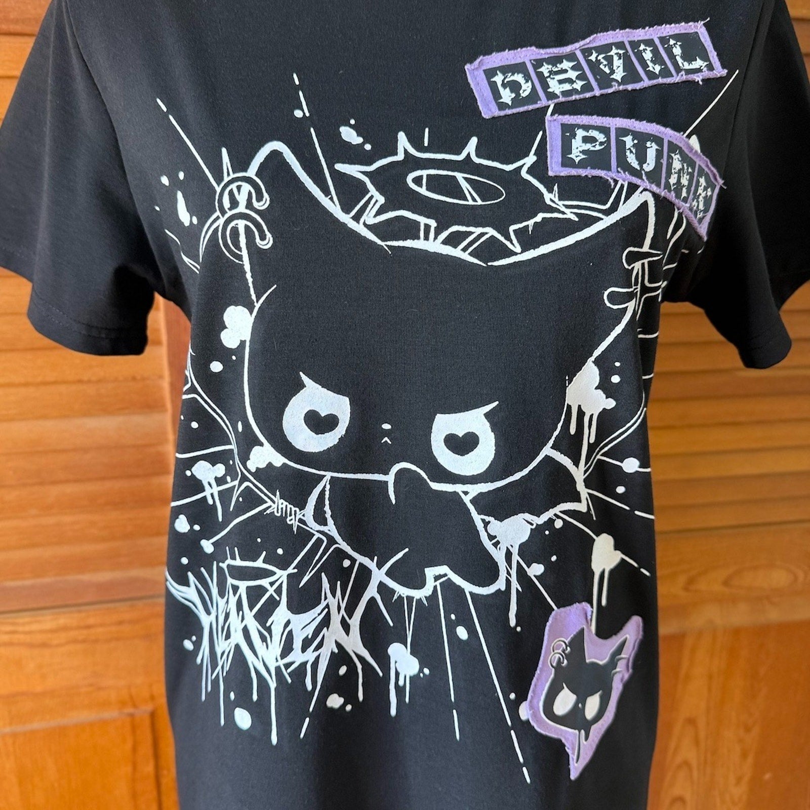 ACDC Rag Lolita EGL Yami Kawaii Devil Punk Kitty Cat Tee T-shirt Top