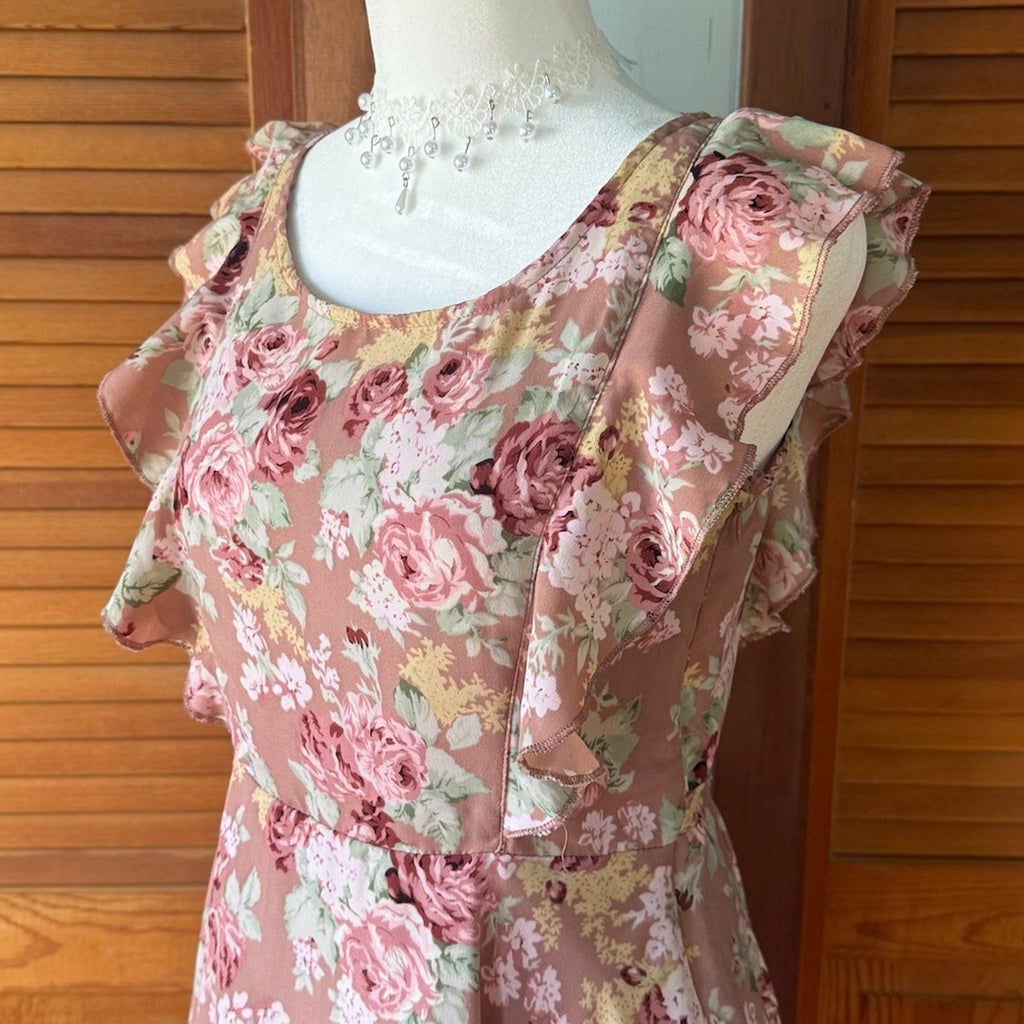 Liz Lisa J-fashion Lolita Gyaru Himekaji Dollcore Dusty Pink Rose Dress XS