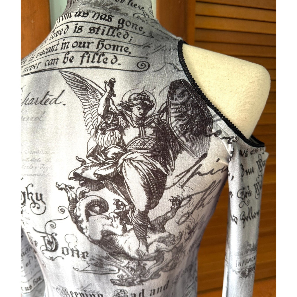 Dolls Kill In Loving Remembrance Gothic Victorian Punk Angel Cropped Top XS-M