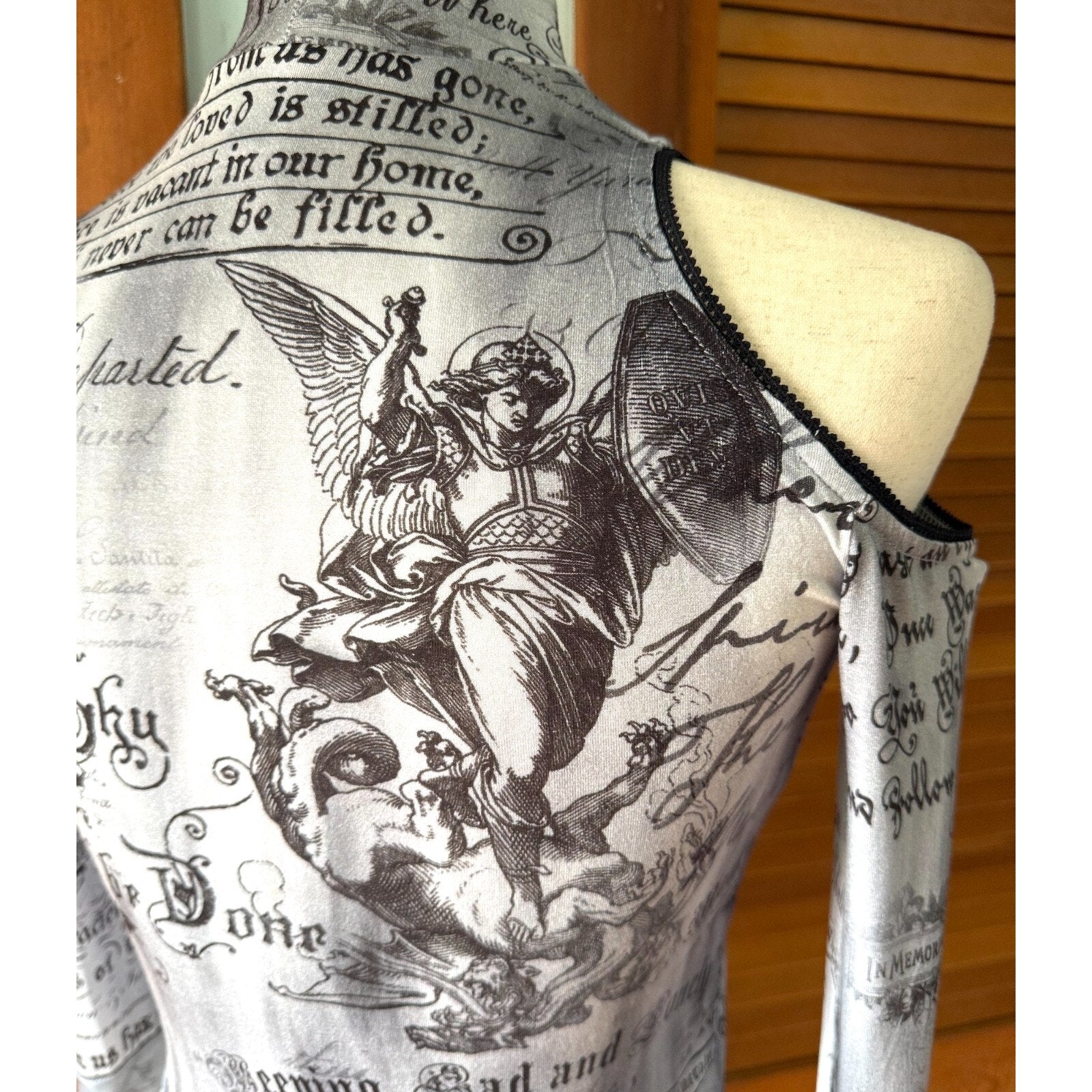 Dolls Kill In Loving Remembrance Gothic Victorian Punk Angel Cropped Top XS-M
