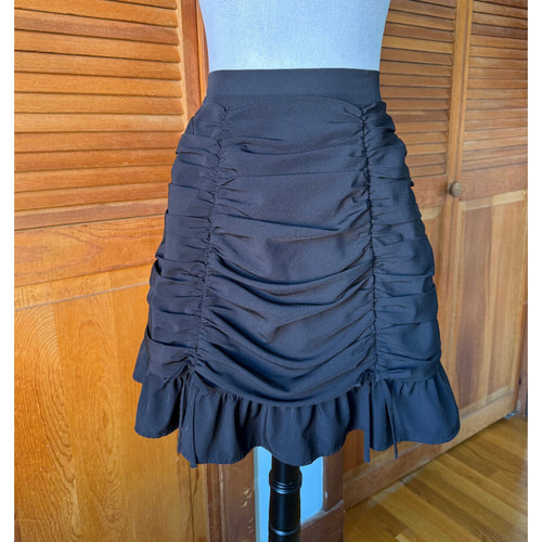 Ank Rouge Gothic Lolita EGL Jfashion Gyaru Jirai Kawaii Black Gathered Skirt M