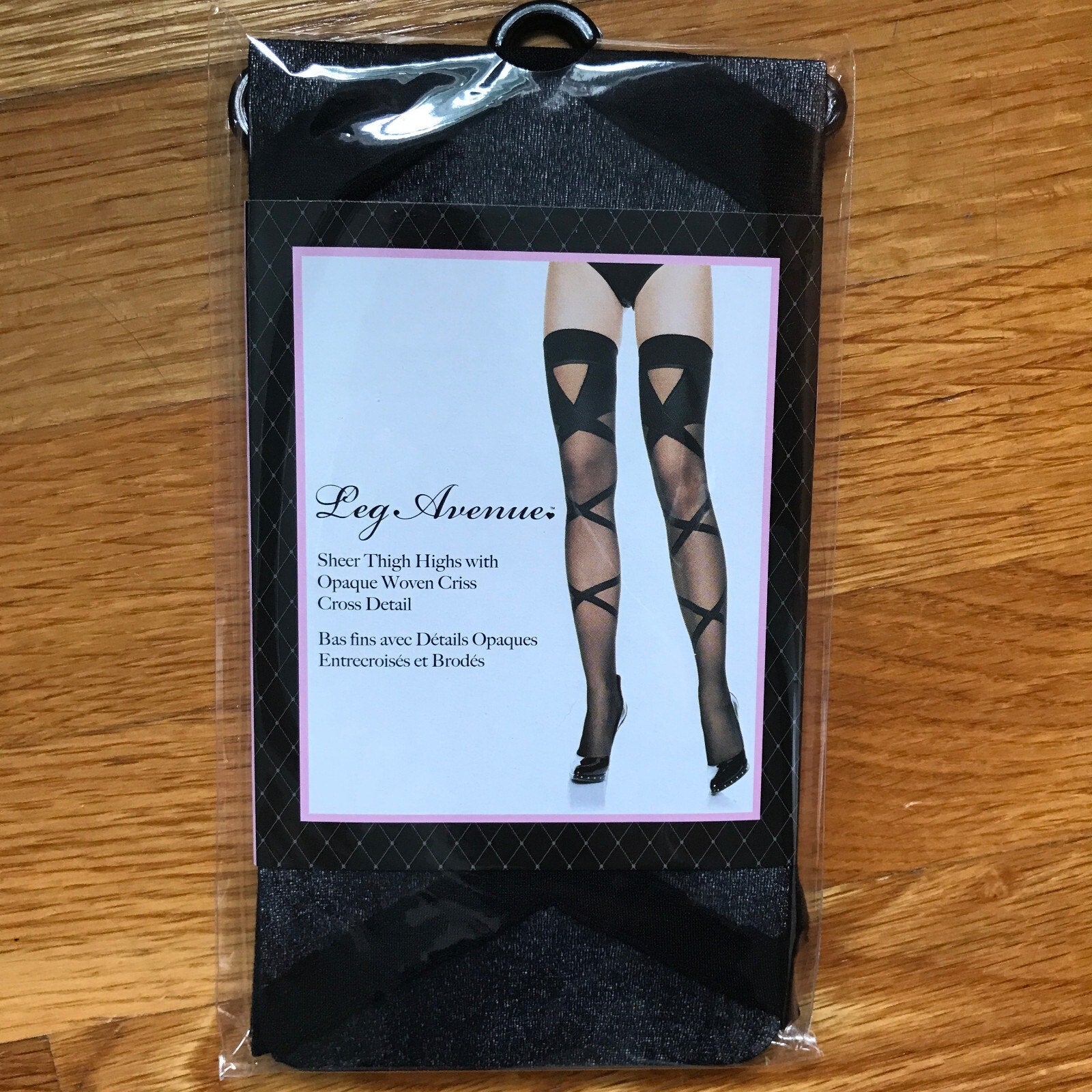 Leg Avenue Gothic Lolita Victorian Steampunk Cabaret Faux Lace-Up Stockings