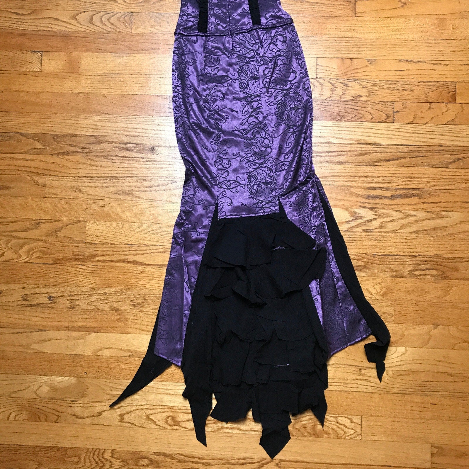 Vintage Lip Service Exit to Eden Gothic Victorian High Waist Purple Skirt XS