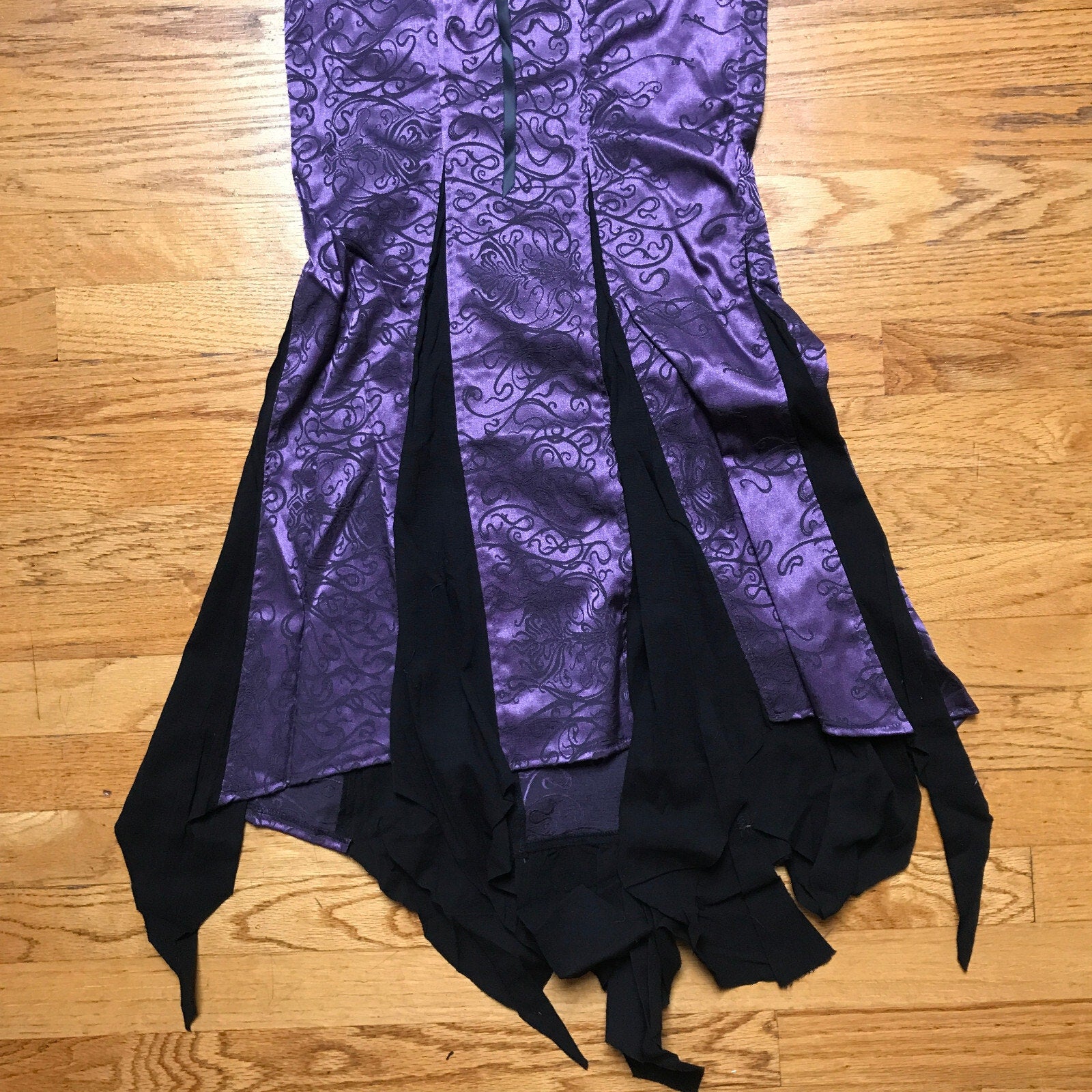 Vintage Lip Service Exit to Eden Gothic Victorian High Waist Purple Skirt XS