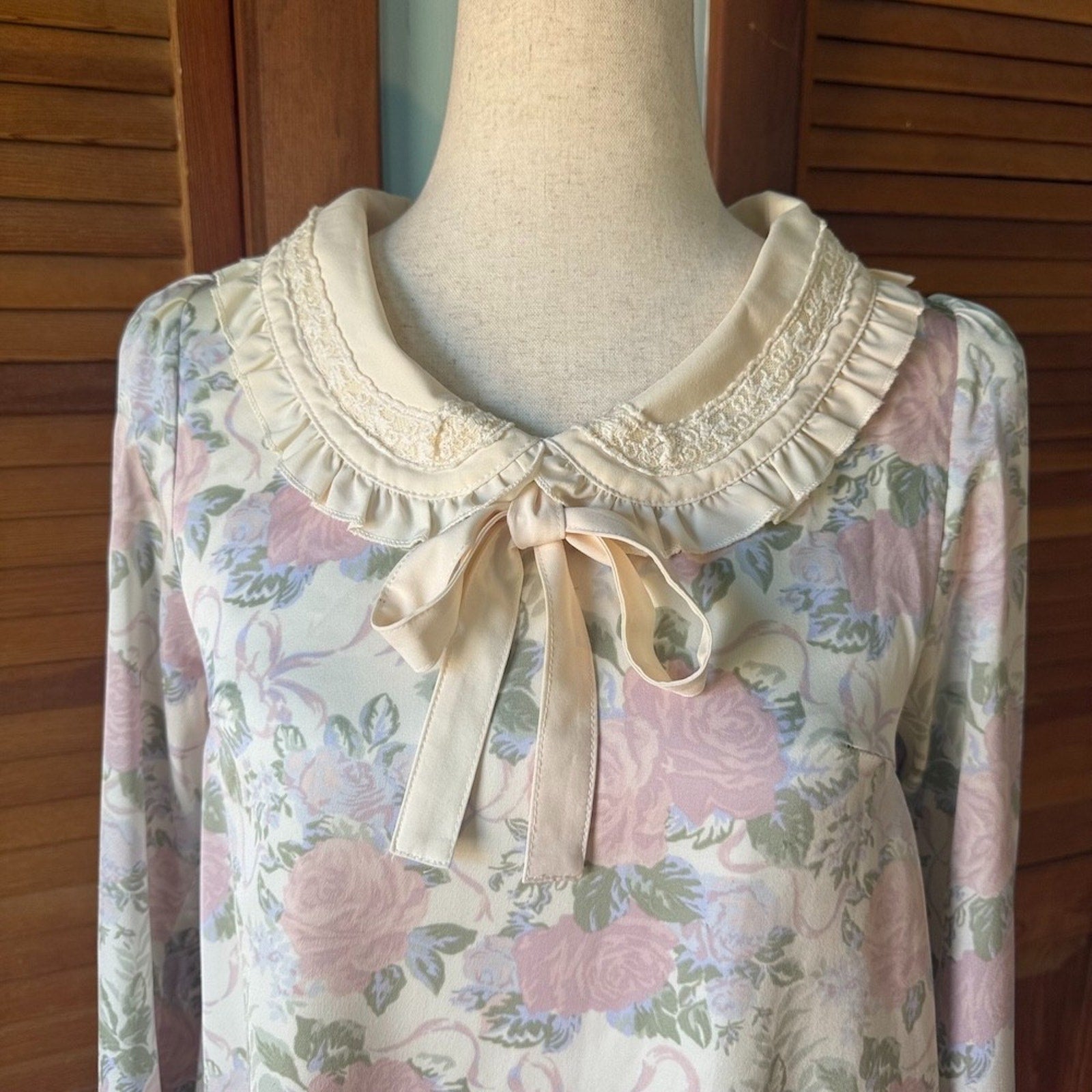 J-fashion Gyaru Himekaji Cottagecore Liz Lisa Penderie Pin Rose Cream Dress XS
