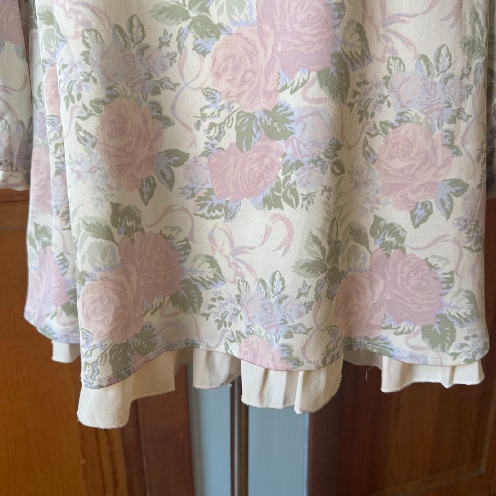 J-fashion Gyaru Himekaji Cottagecore Liz Lisa Penderie Pin Rose Cream Dress XS