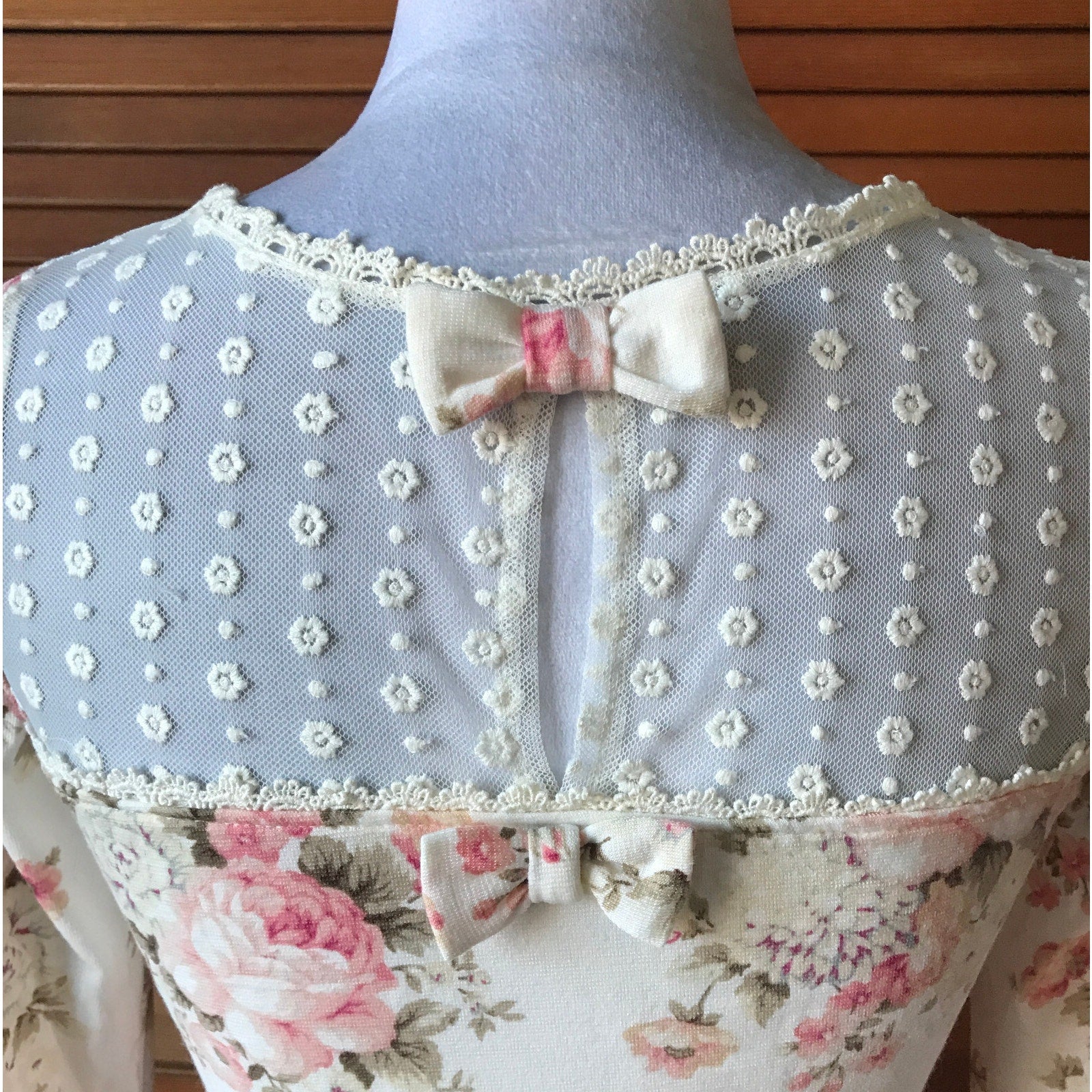Liz Lisa Style Victorian Lolita Kawaii J-fashion White Pink Rose Peplum Top S
