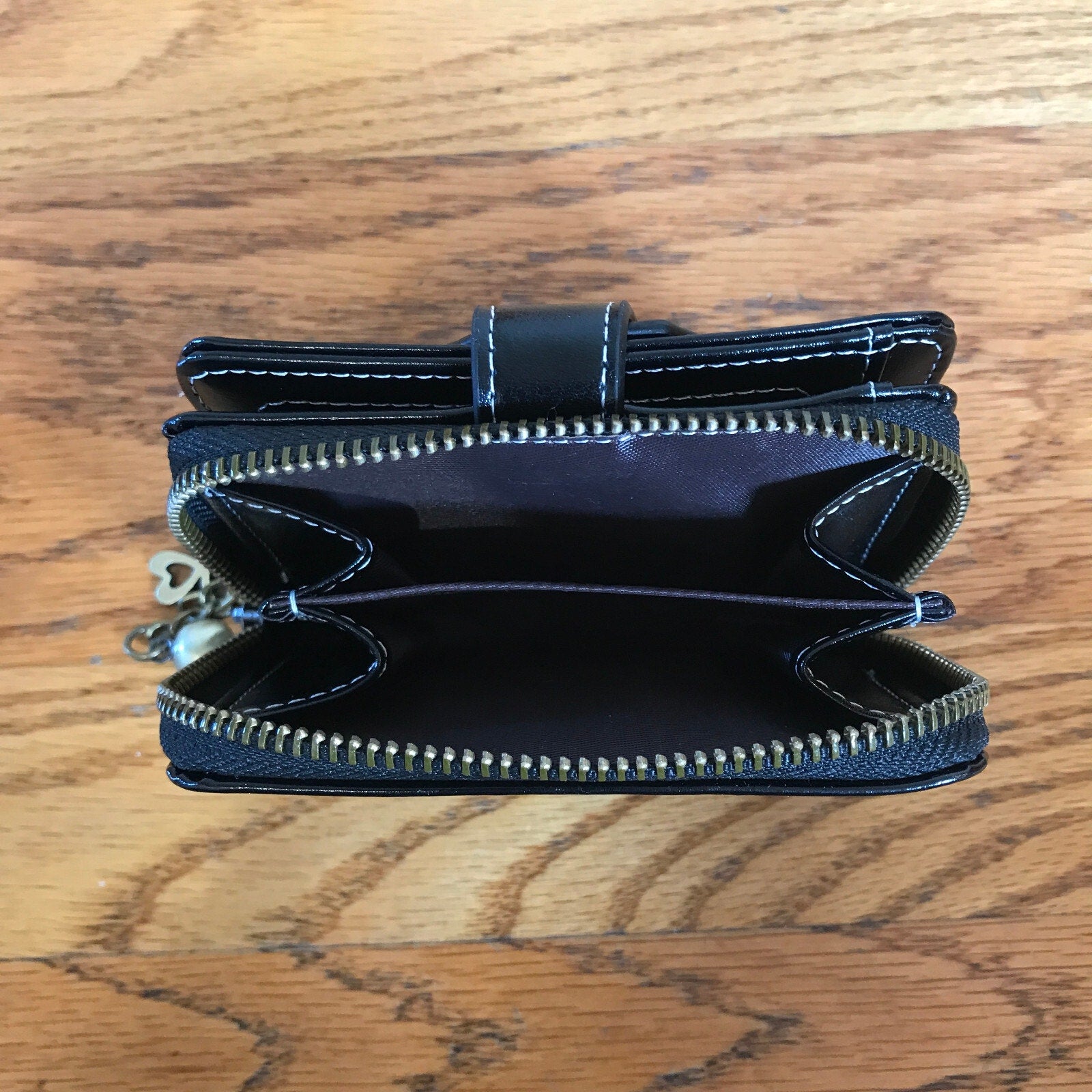 Goth Punk Lolita Visual Kei Steampunk Victorian Cross Zip Up Card Holder Wallet