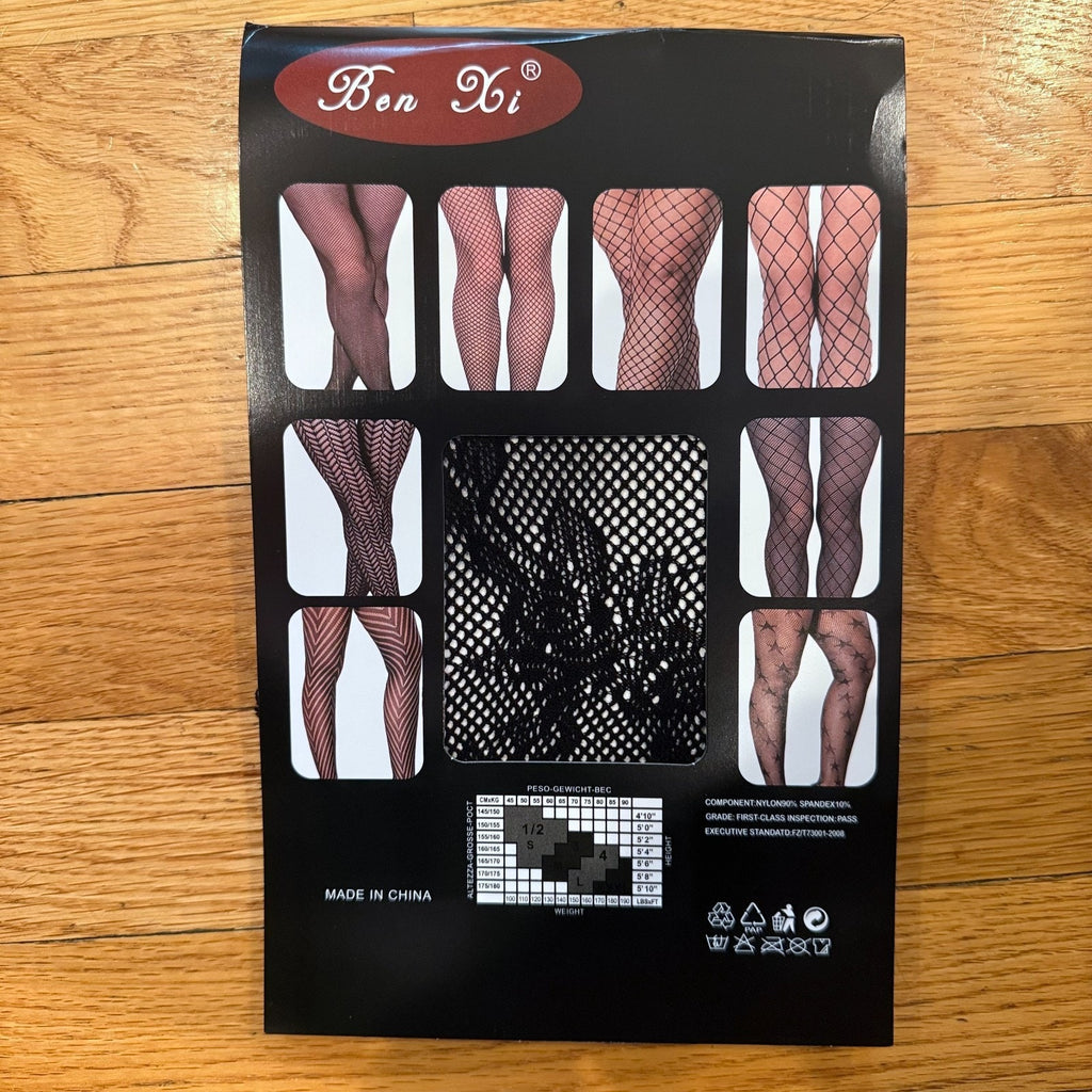 Gothic Victorian Vampire Dark Fairycore Black Rose Lace Pantyhose Stockings