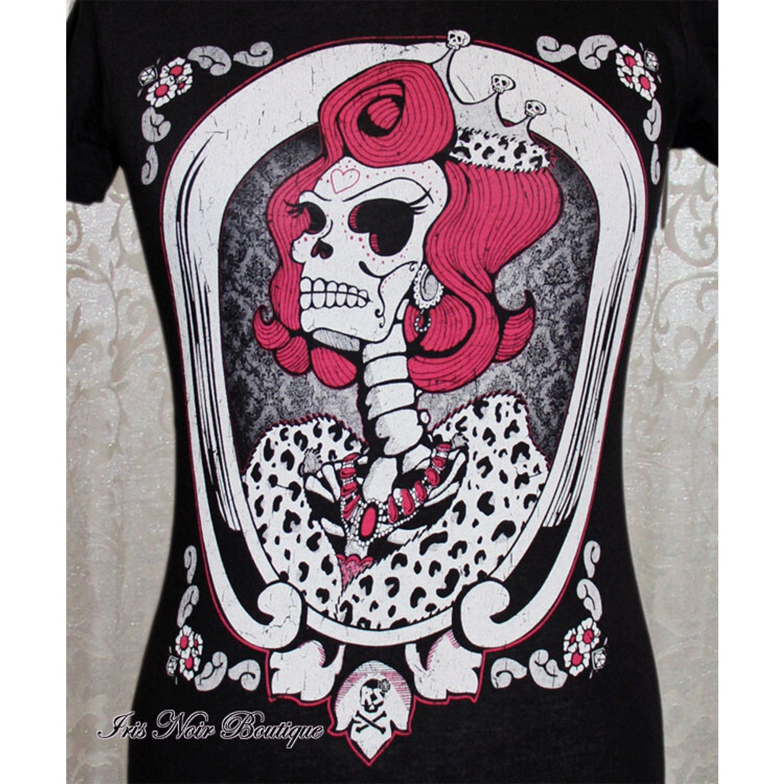 Punk Goth Horror Gothic Lolita Punk God Save the Queen T-shirt Tee S