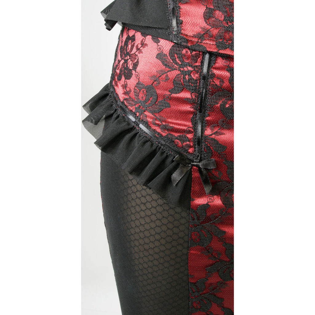 Vintage Lip Service Vaudeville Vamps Gothic Victorian Coquette Red Skirt XS