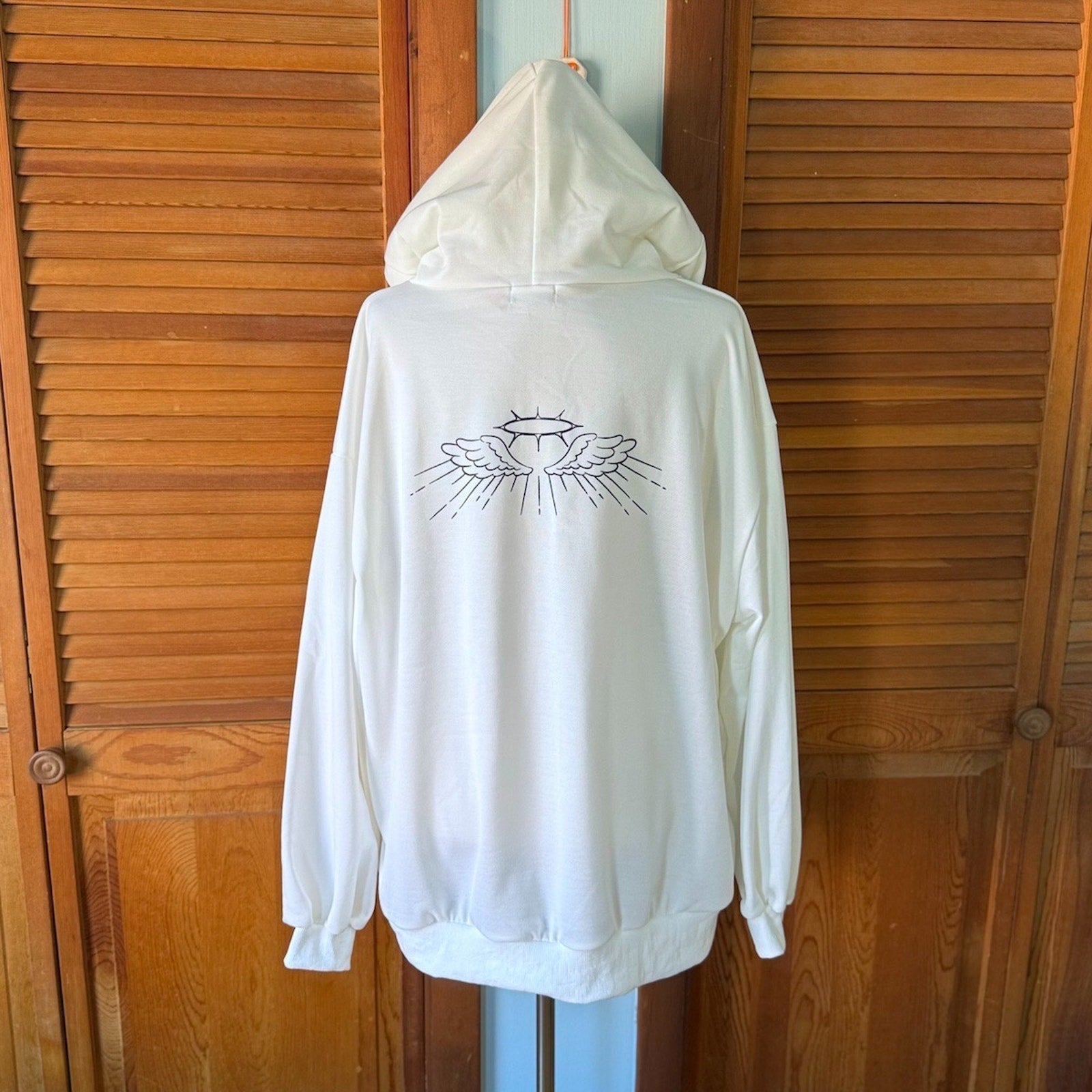 ACDC Rag Lolita EGL Yami Kawaii Angel Punk Kitty Cat Ears White Hoodie