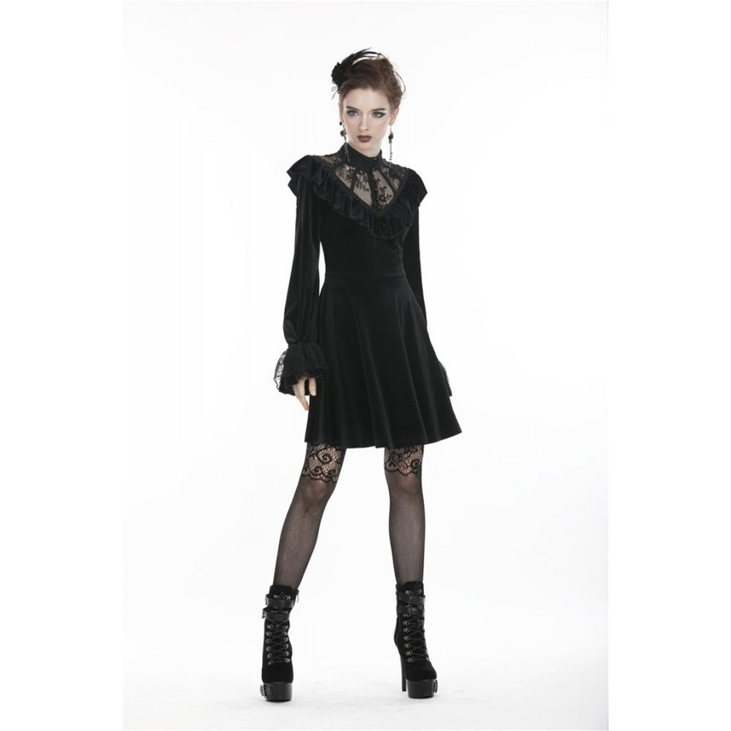 Dark In Love Gothic Lolita Victorian Vampire Black Velvet Yours Truly Dress