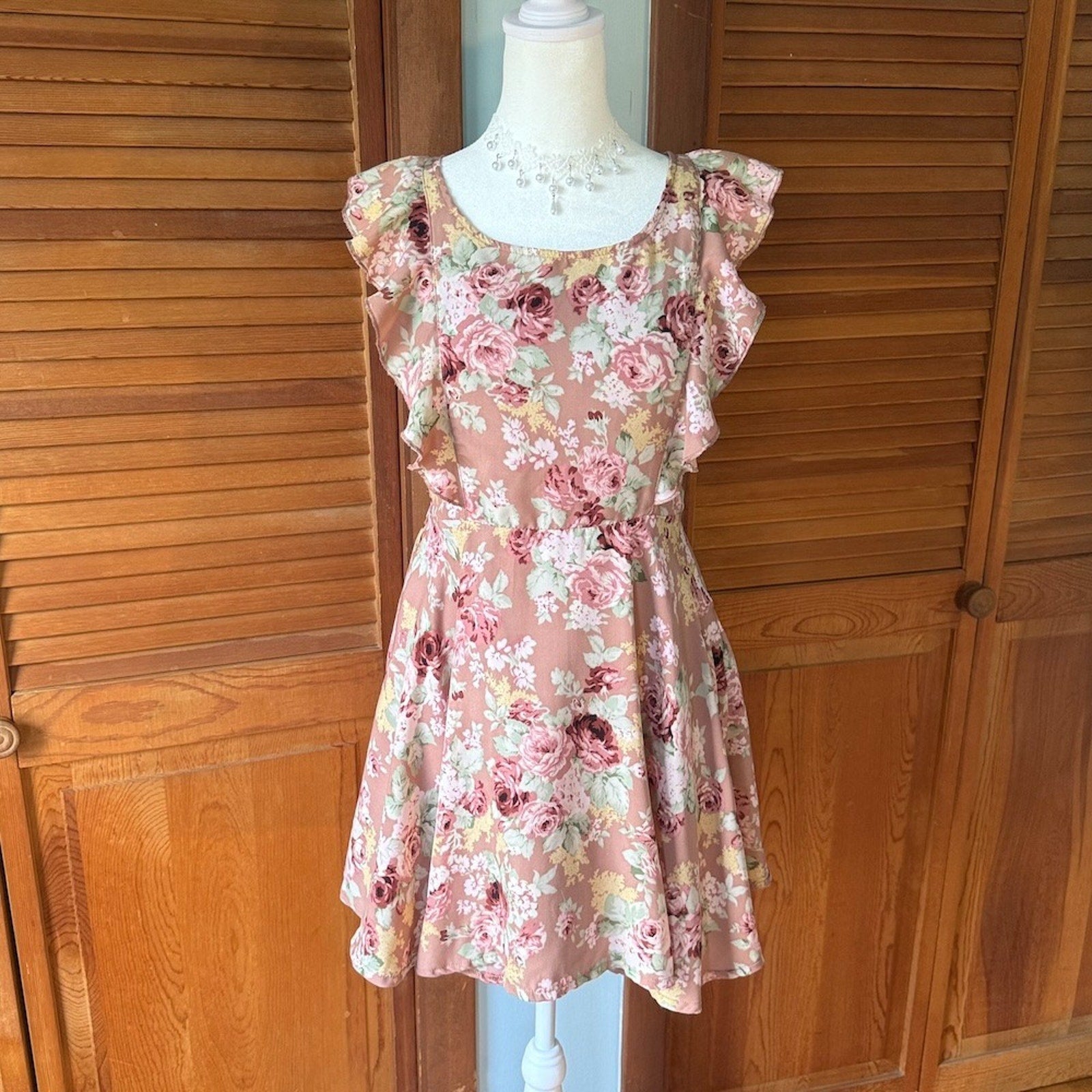 Liz Lisa J-fashion Lolita Gyaru Himekaji Dollcore Dusty Pink Rose Dress XS