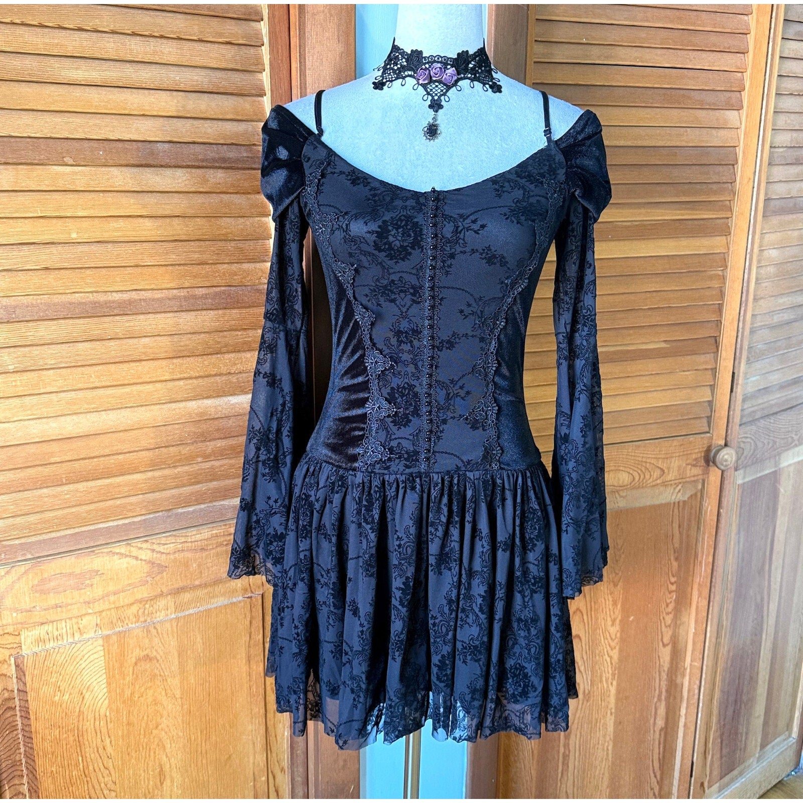 Gothic Victorian EGL Lolita Dark Fairycore Princess of Darkness Dress