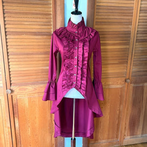 ACDC Rag Gothic Lolita EGL Victorian Vampire Aristocrat Wine Jacket Shirt OS