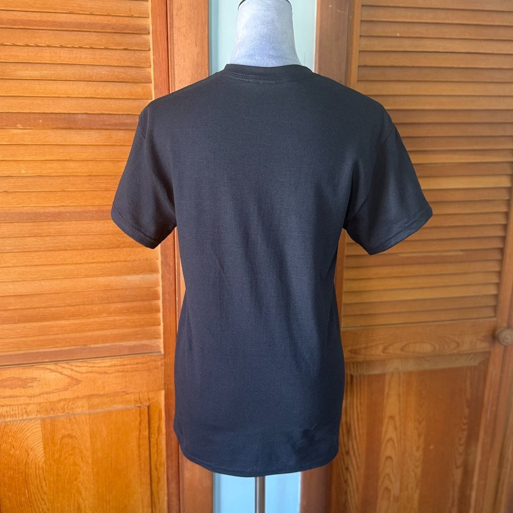 Goth Punk Vampire Werewolf Fantasy Humor BLACK PURPLE Print Tee T-Shirt