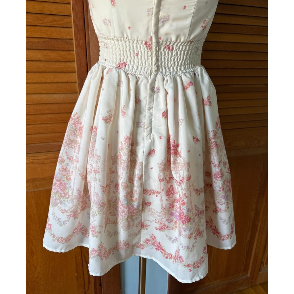Liz Lisa J-fashion Lolita Jirai Gyaru Dollcore Whimsigoth White Pink Dress XS