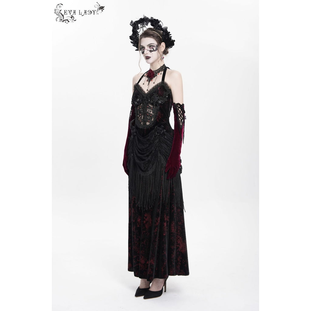Devil Fashion Gothic Victorian Vampire Vkei Murderous Intents Velvet Dress