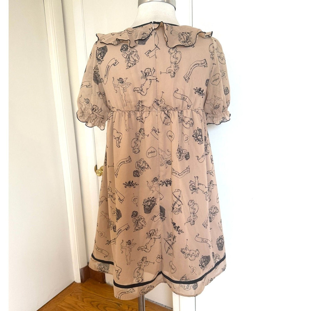 J-fashion Kawaii Jirai Gyaru Himekaji Victorian Angel High Waist Dress M