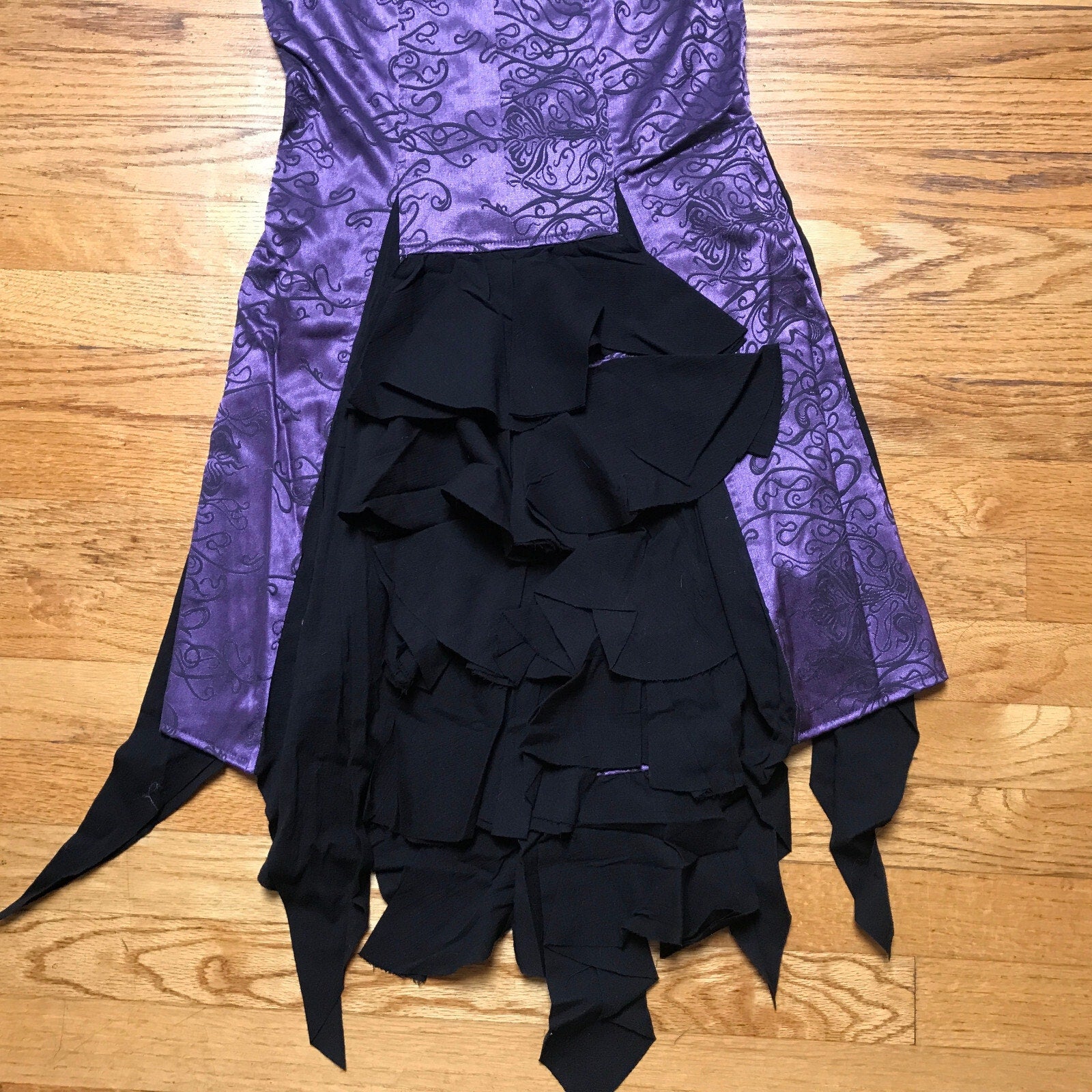 Vintage Lip Service Exit to Eden Gothic Victorian High Waist Purple Skirt XS