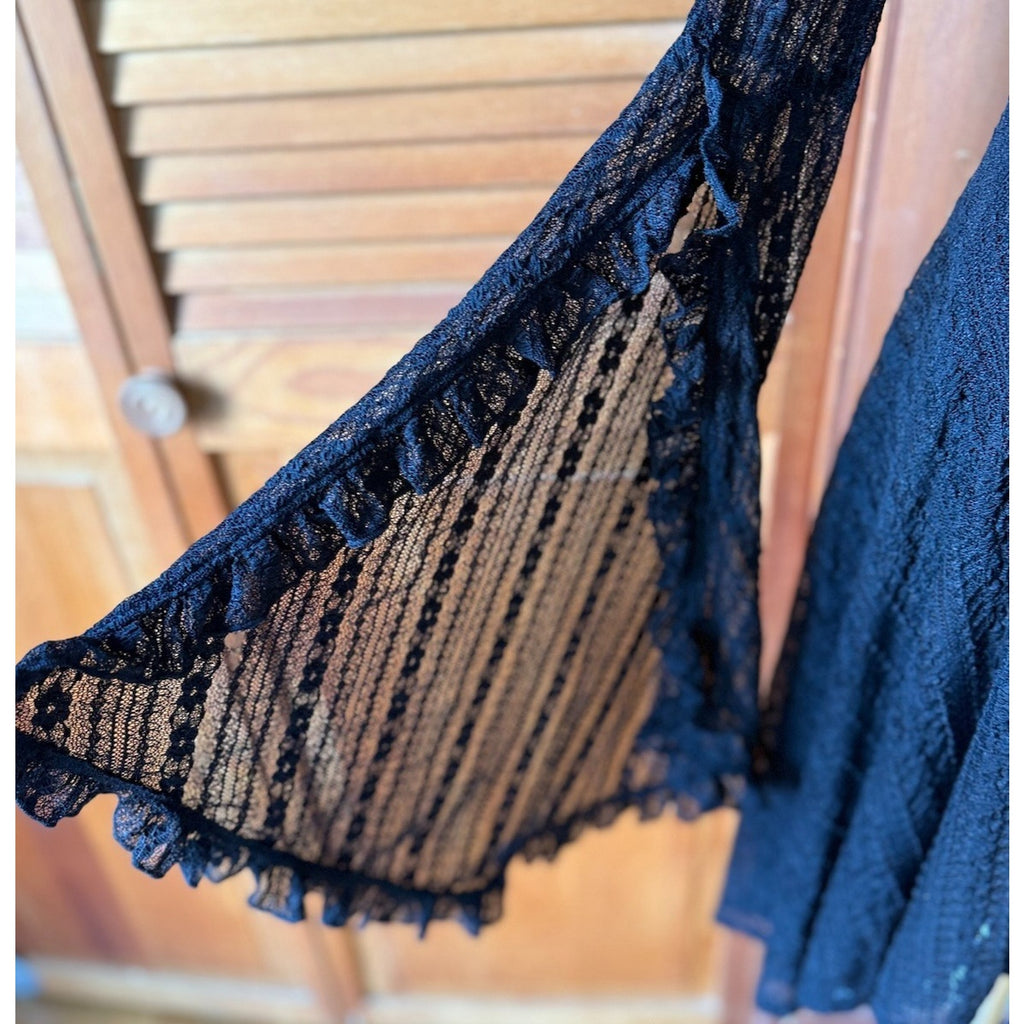 Killstar Gothic Lolita Punk Witch Halloween Black Lace Gabriela Maiden Dress XS