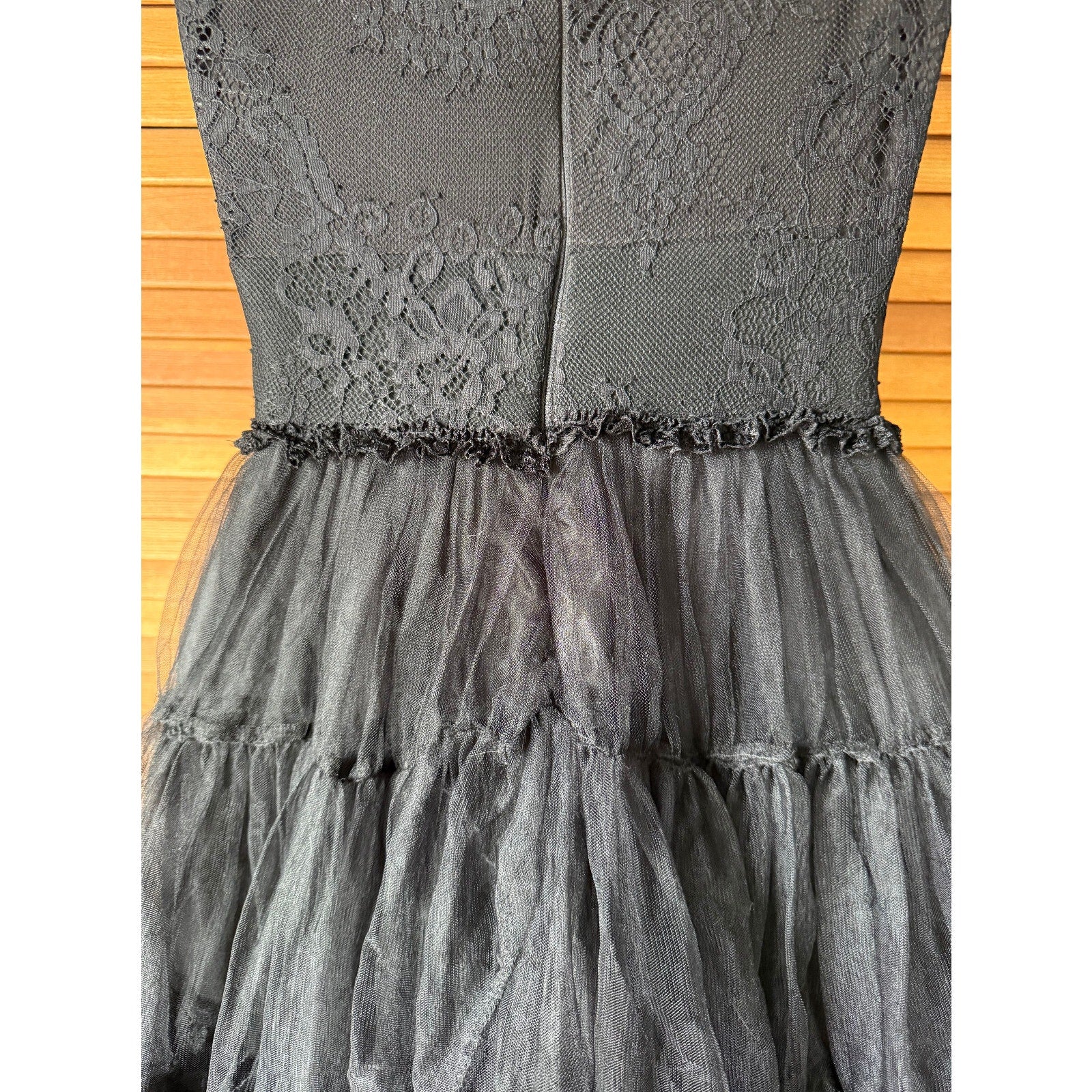 Killstar Gothic Lolita Victorian Coquette Black Lace & Bow Short Dress XS
