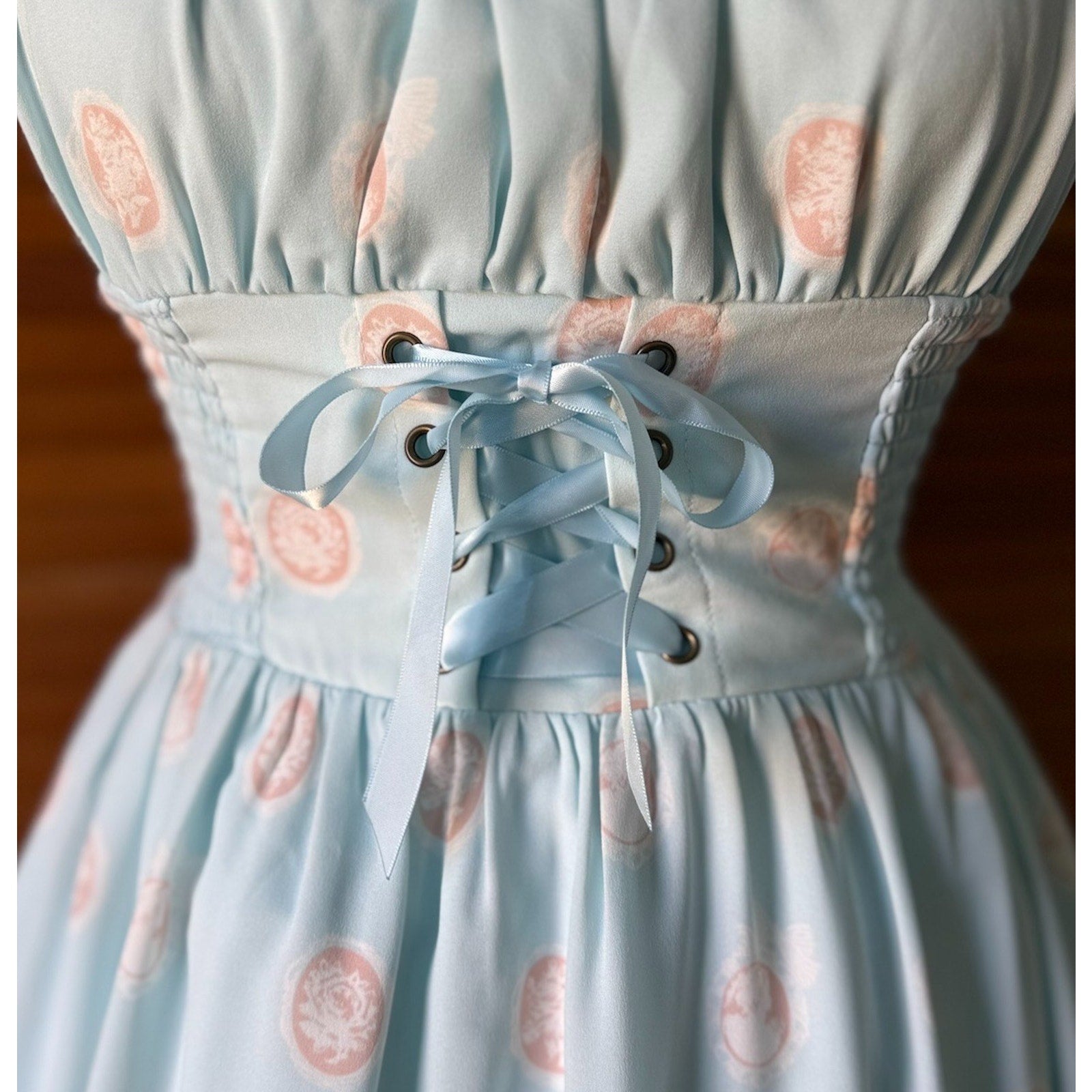Liz Lisa Penderie Lolita Victorian Himekaji Jirai Dollcore Blue Cameo Dress S
