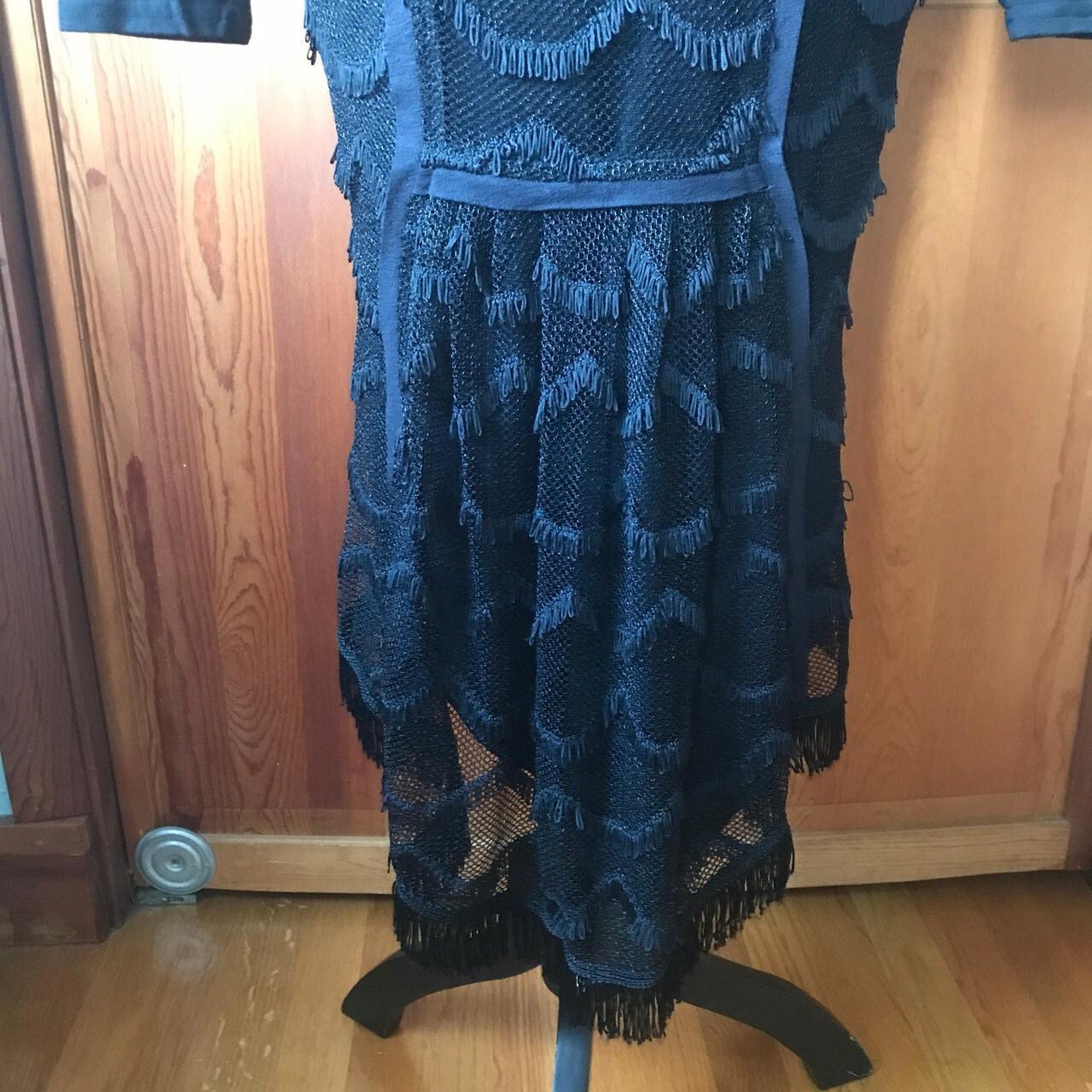 Lip Service Vintage On The Fringe Gothic Victorian Tassel Fishtail Skirt S