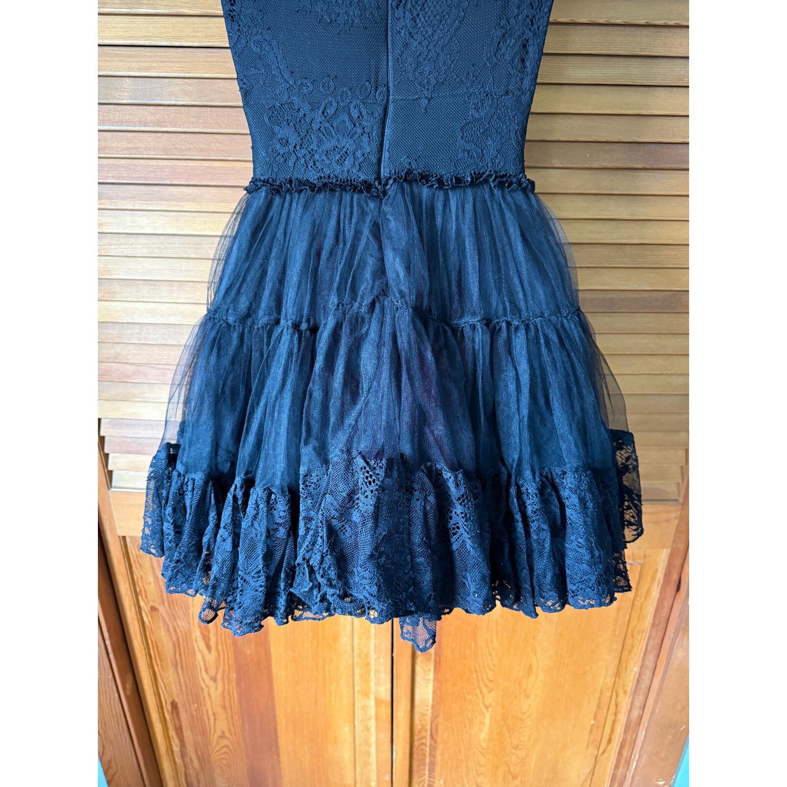 Killstar Gothic Lolita Victorian Coquette Black Lace & Bow Short Dress XS