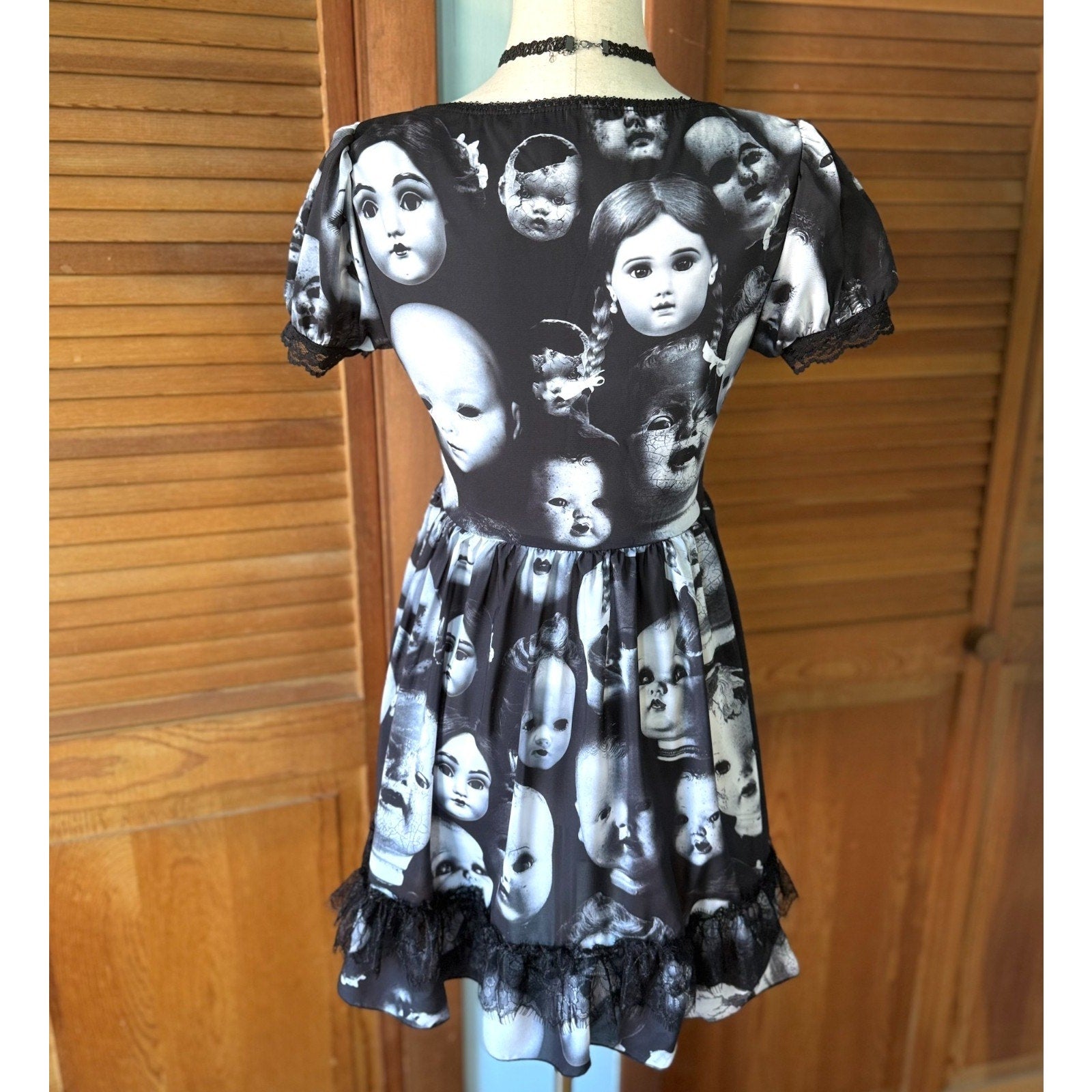 Dolls Kill Goth Punk Lolita EGL Wayward Souls Broken Dolly Mini Dress