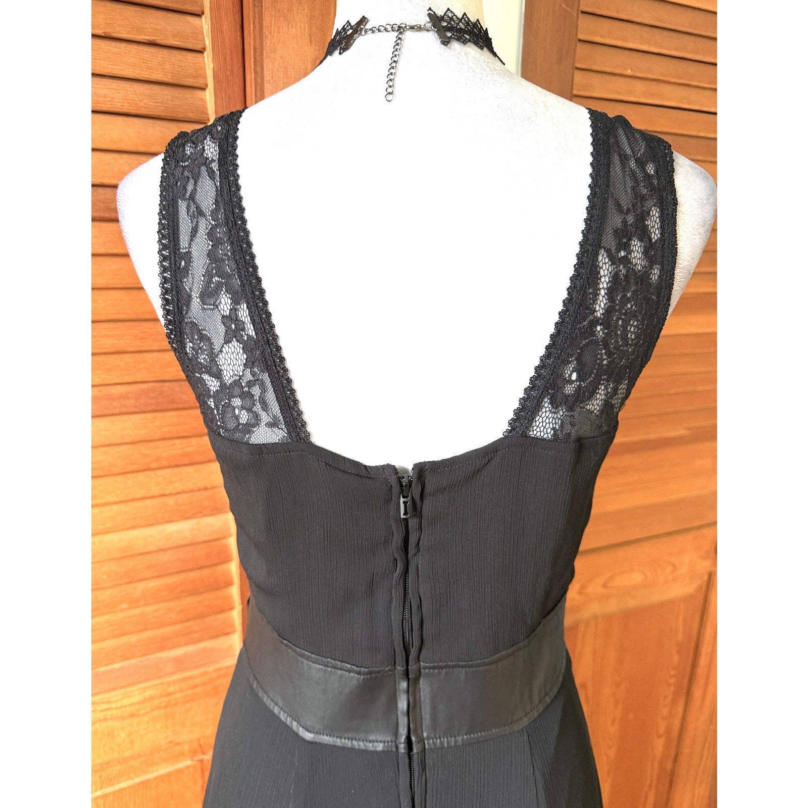 Royal Bones Gothic Victorian Dark Athena Rising Black High-Low Dress M-L