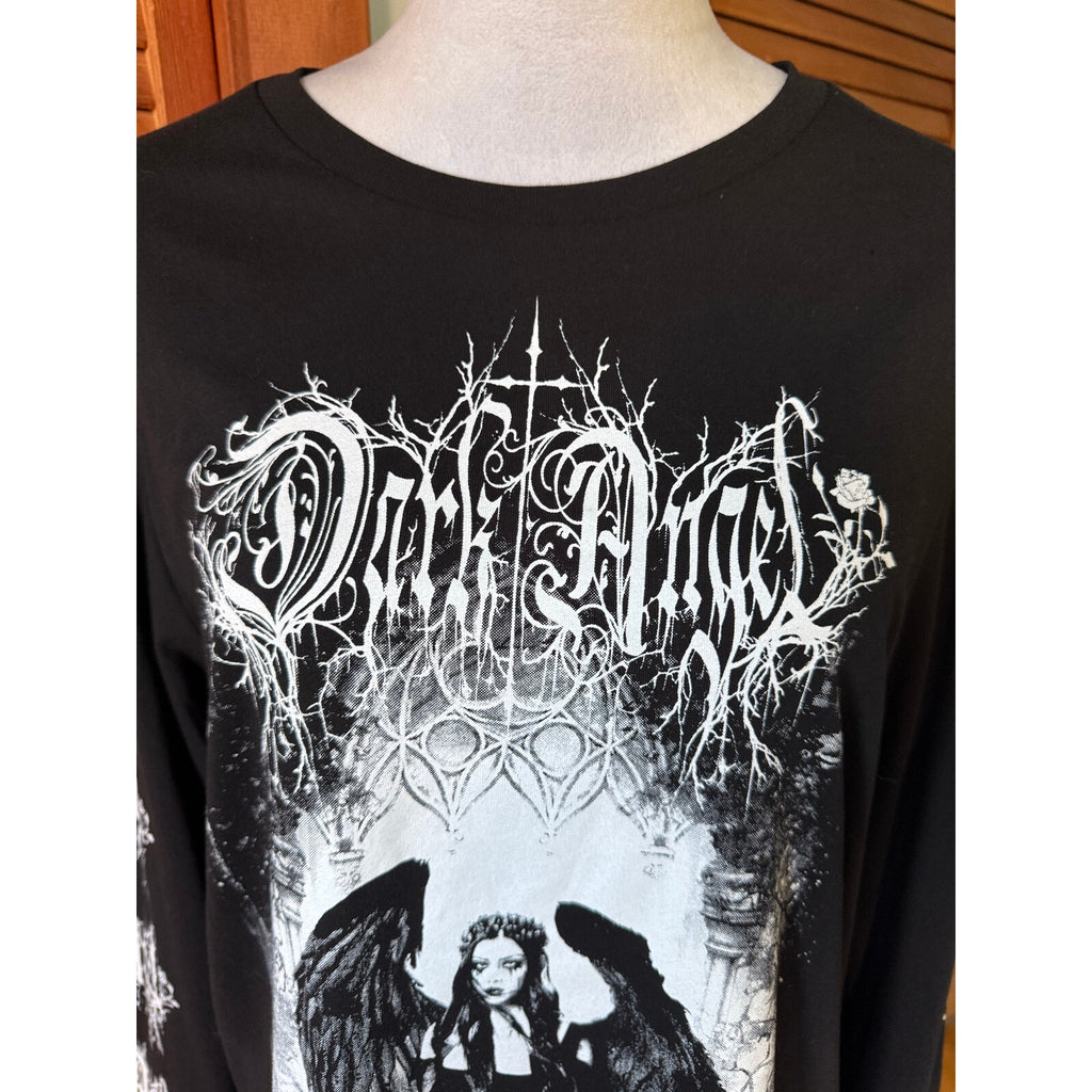 Dolls Kill Gothic Punk Victorian Fallen Angel Unisex Long Sleeve Tee Mini Dress